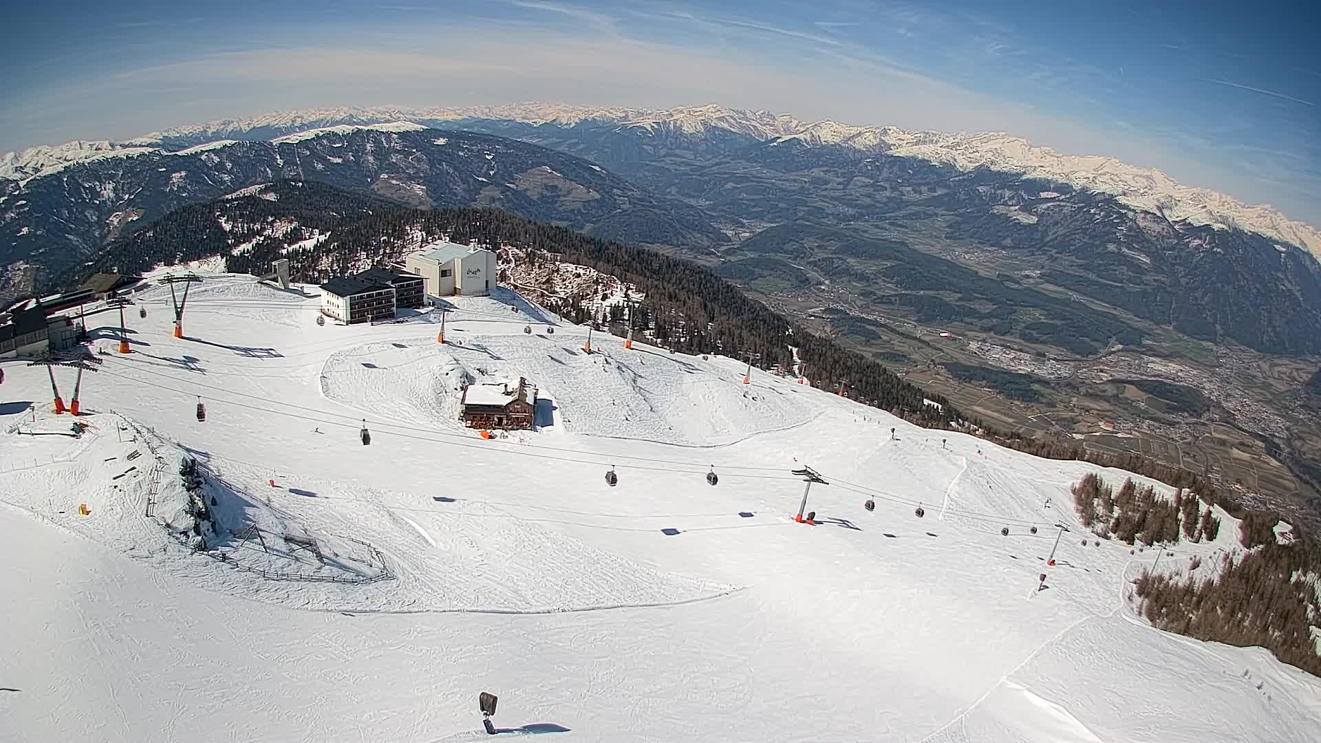 Kronplatz peak Ski resort | view to Bruneck