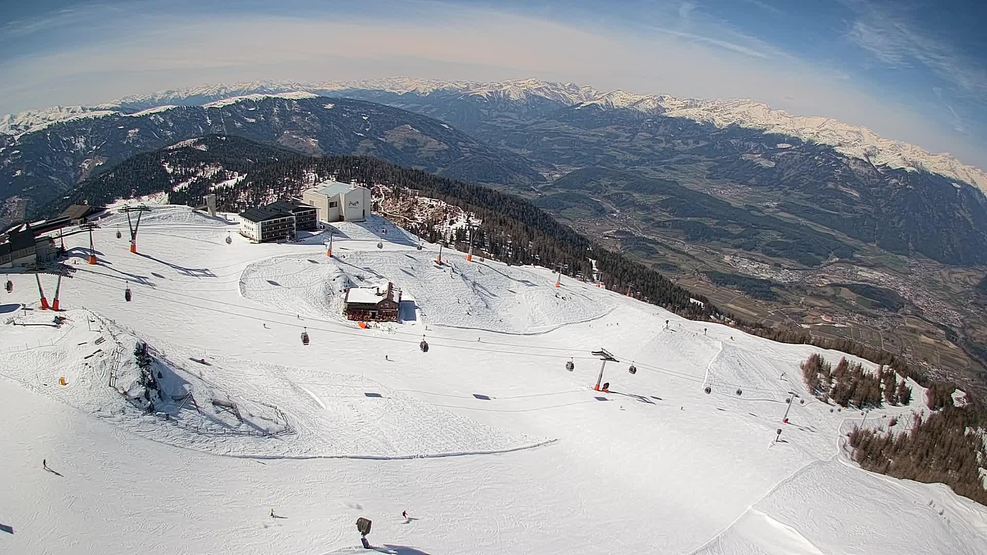 Kronplatz peak Ski resort | view to Bruneck