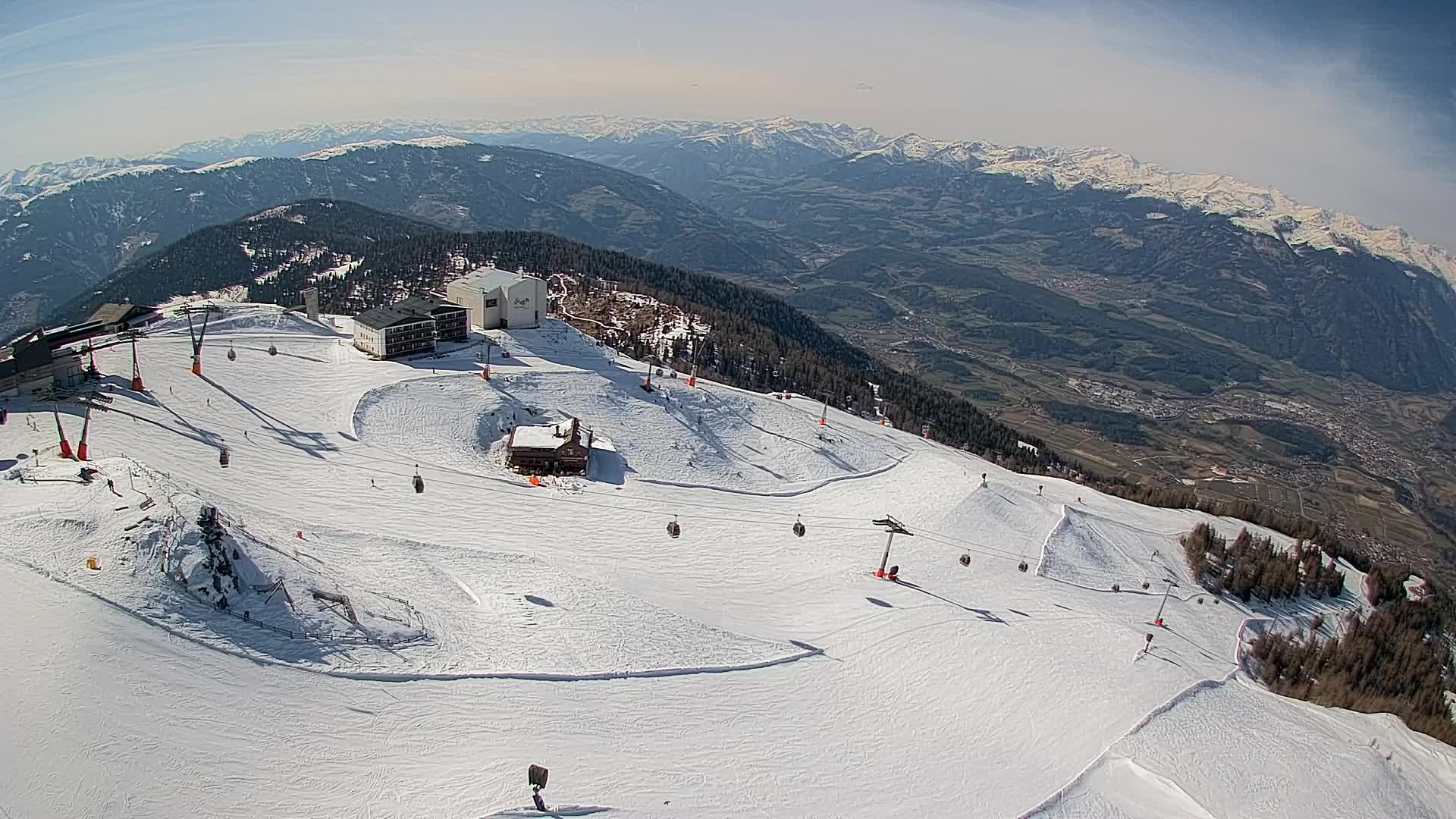 Kronplatz peak Ski resort | view to Bruneck