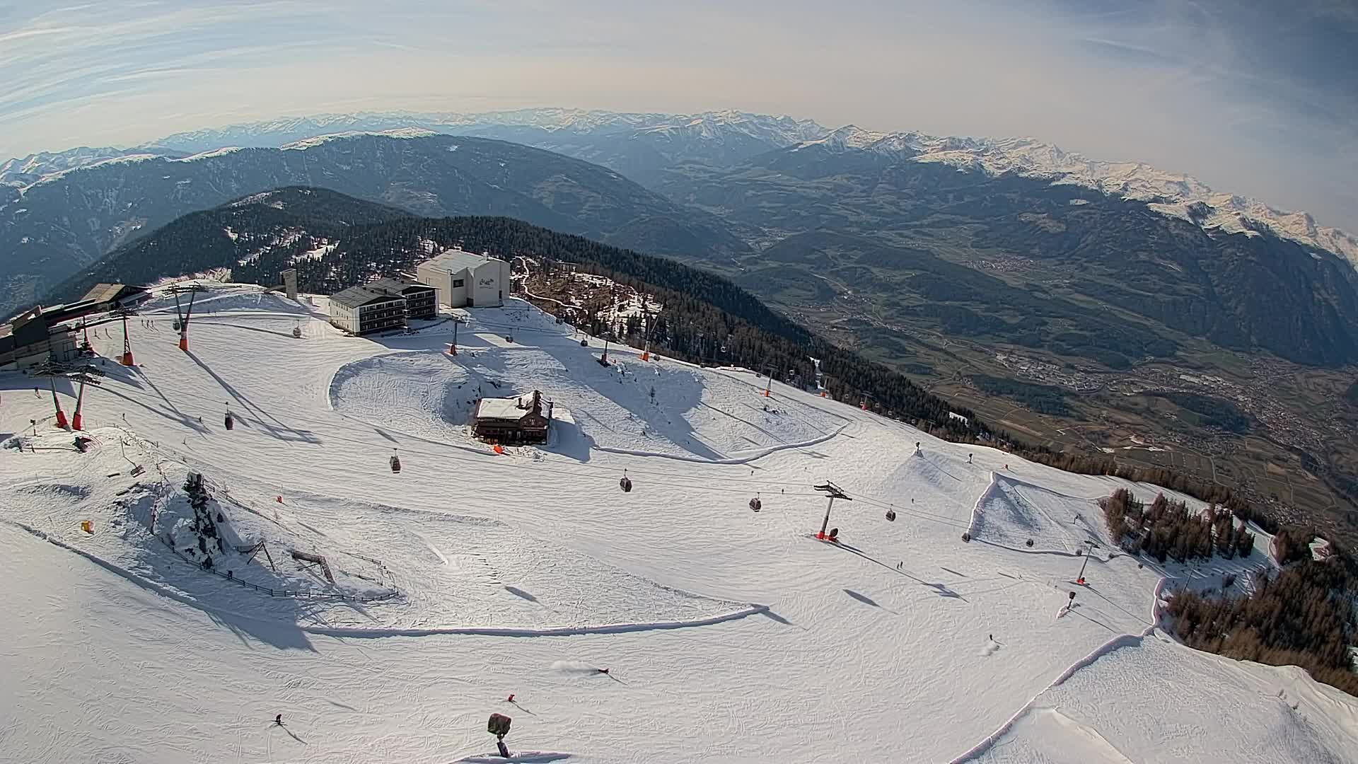 Kronplatz peak Ski resort | view to Bruneck