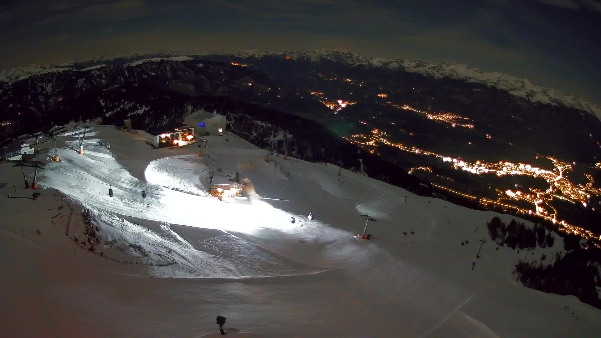 Station de ski Kronplatz sommet | vue sur Brunico