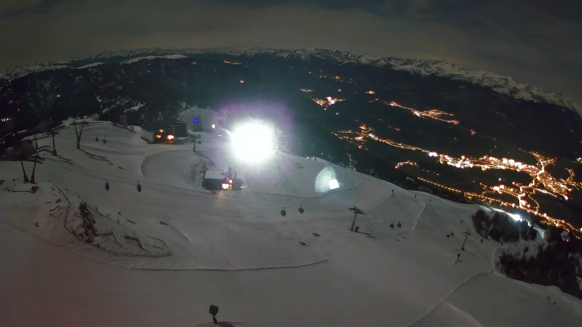 Kronplatz peak Ski resort | view to Bruneck