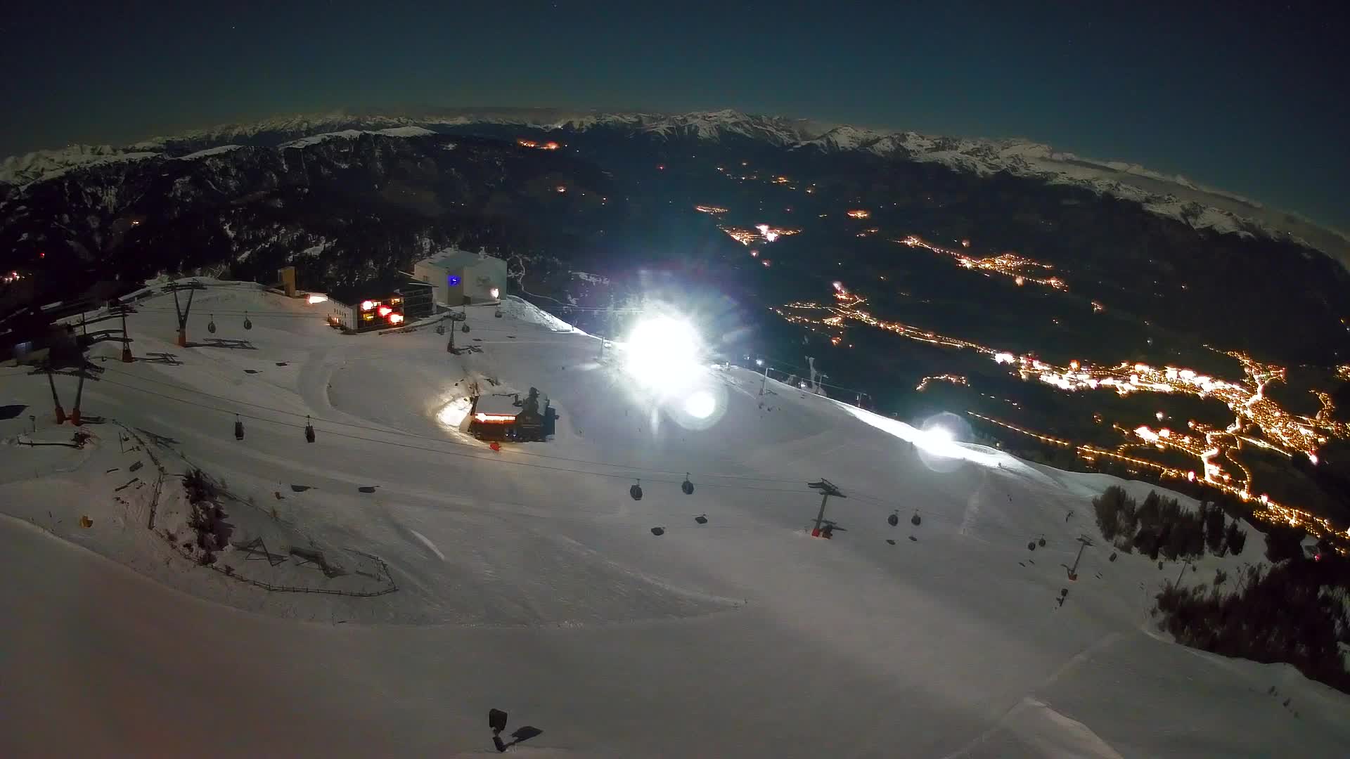 Kronplatz peak Ski resort | view to Bruneck