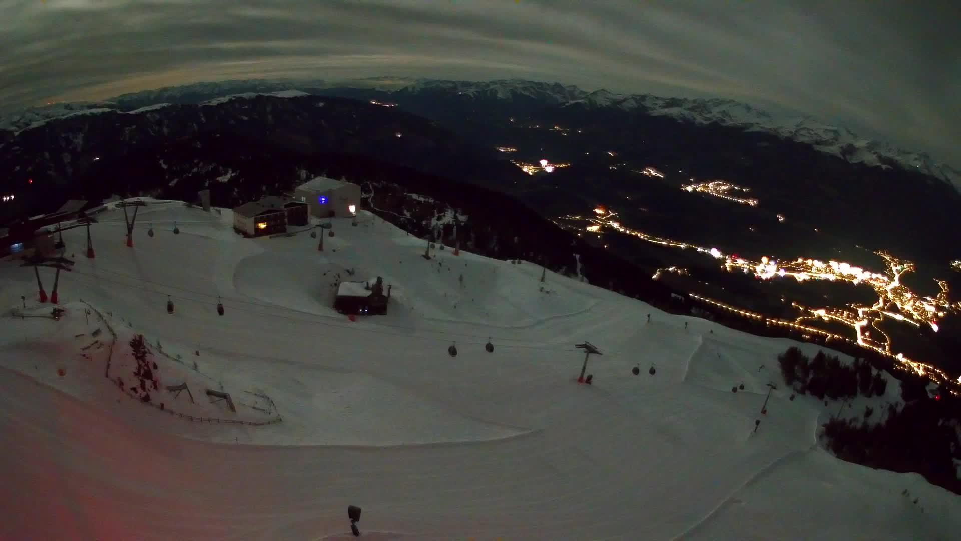 Kronplatz peak Ski resort | view to Bruneck