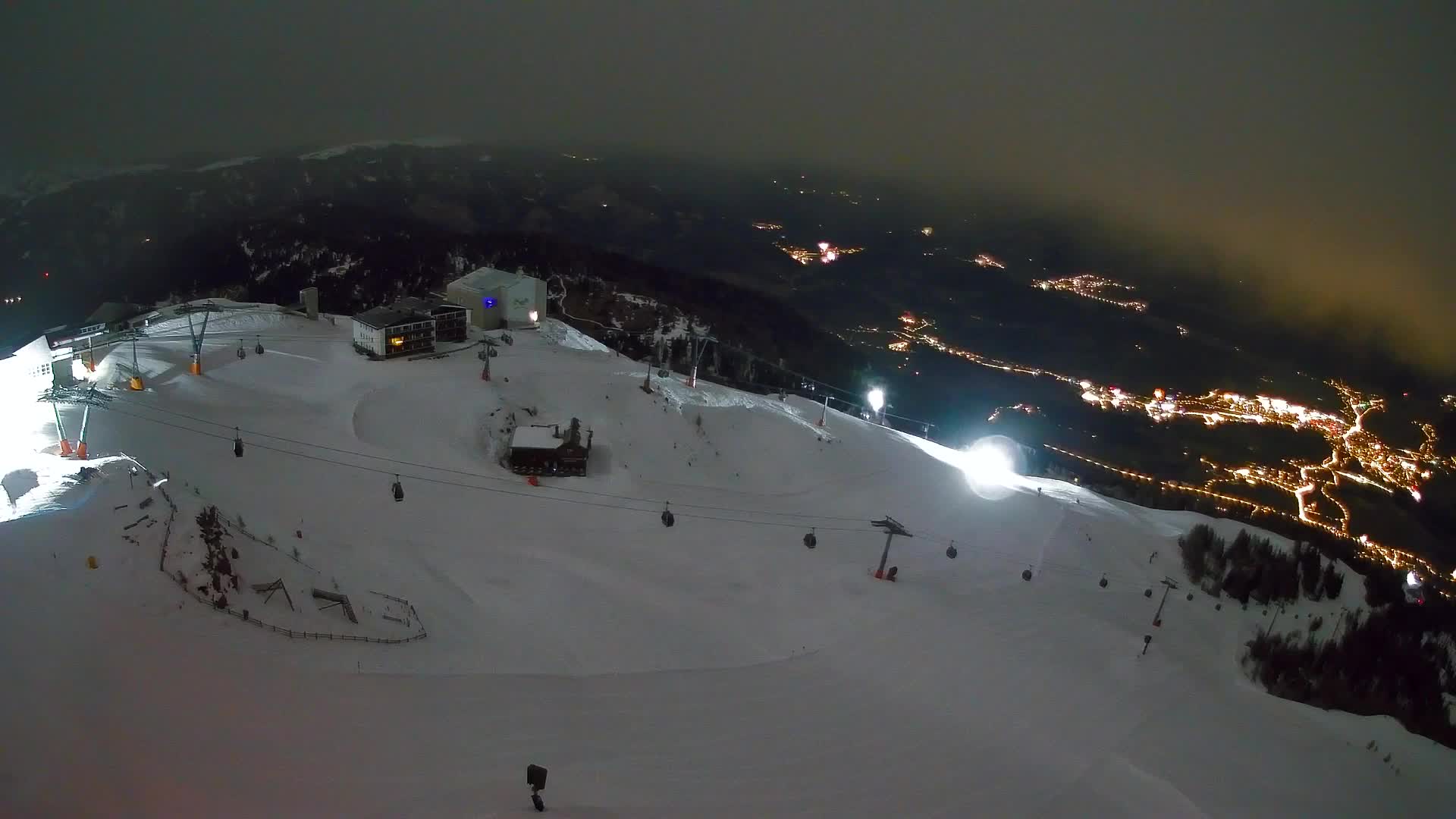 Station de ski Kronplatz sommet | vue sur Brunico