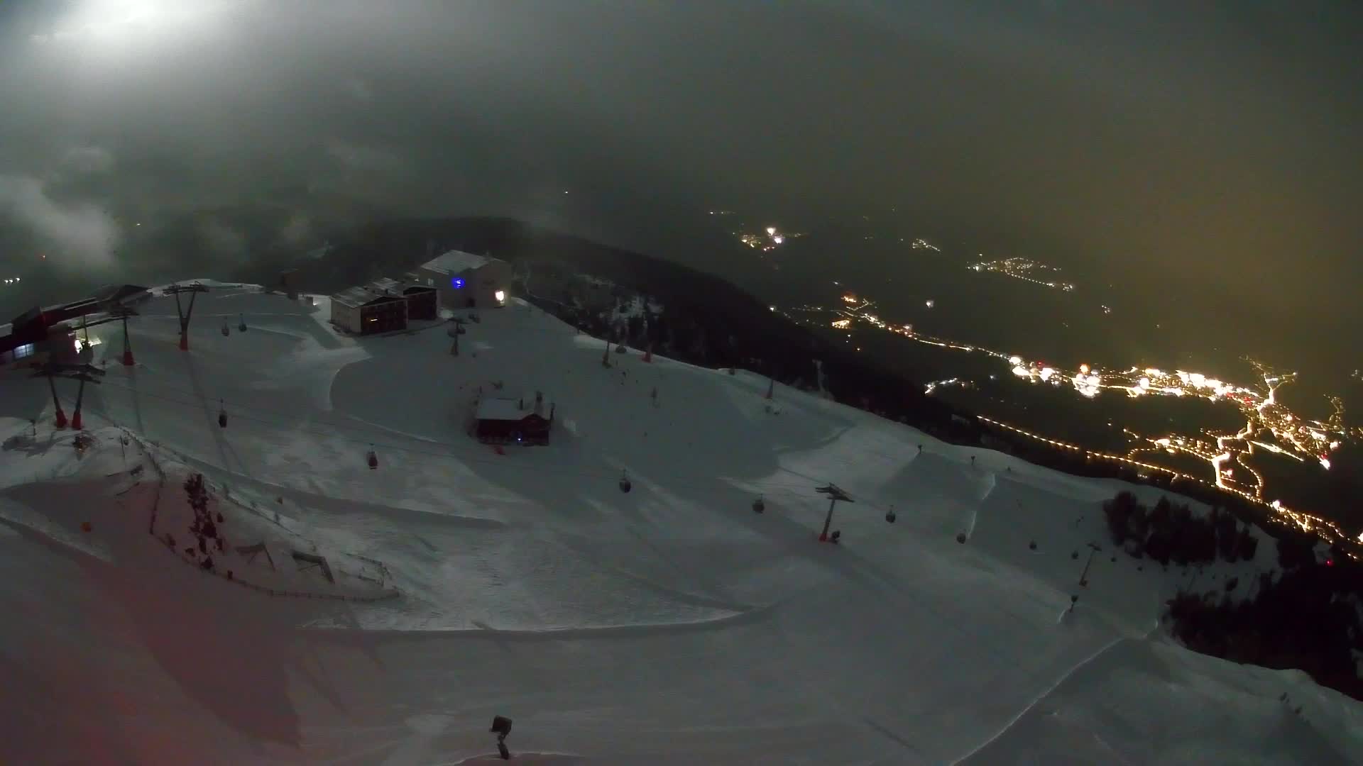 Station de ski Kronplatz sommet | vue sur Brunico