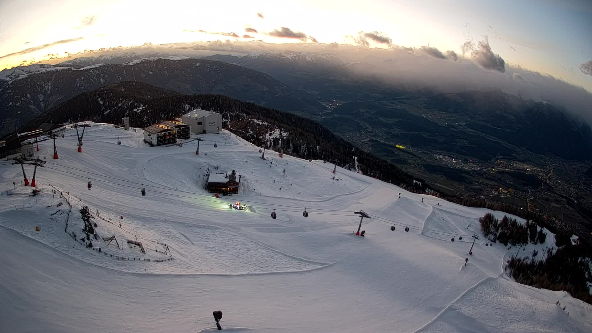 Kronplatz peak Ski resort | view to Bruneck