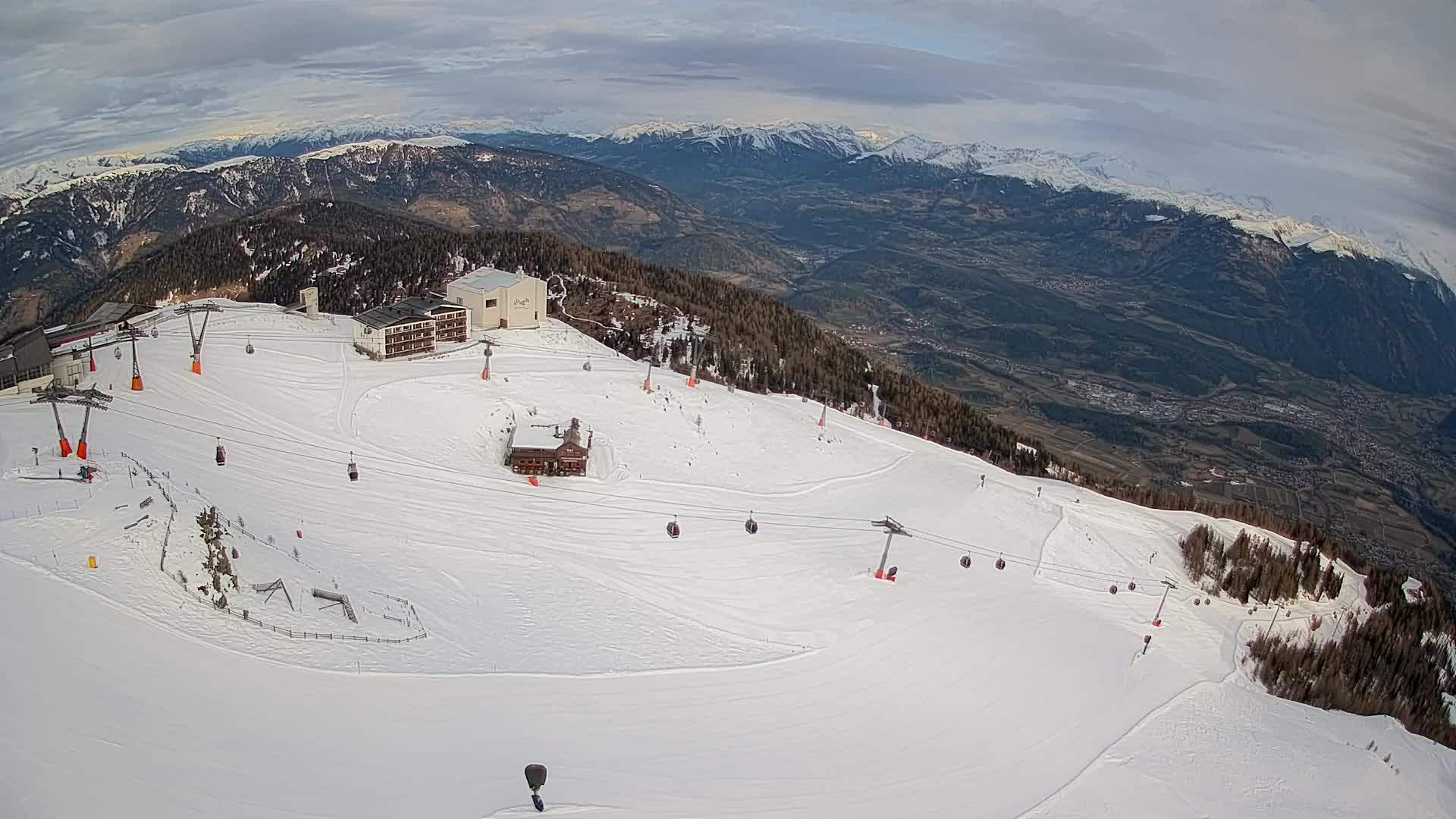 Kronplatz peak Ski resort | view to Bruneck