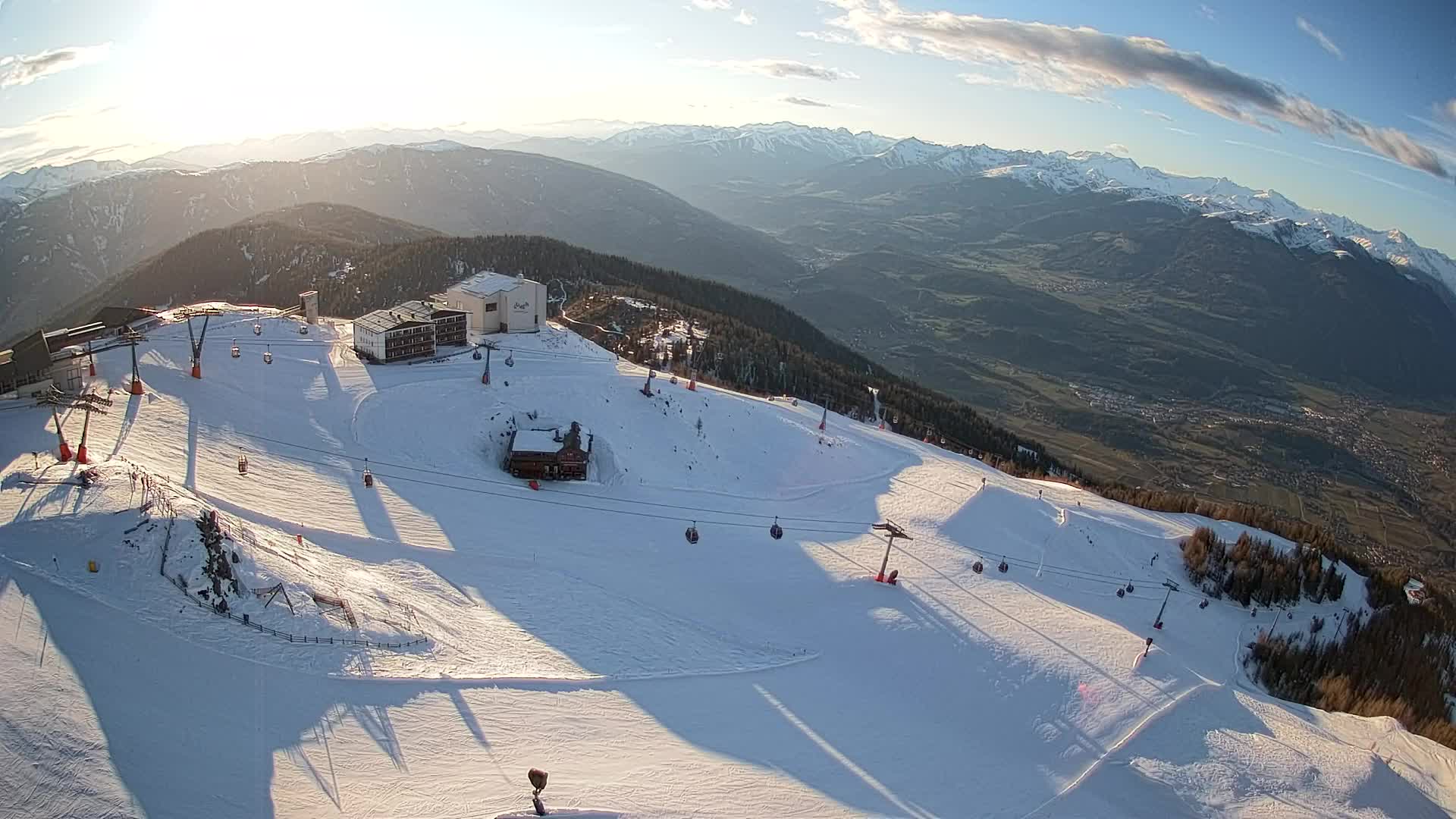 Kronplatz peak Ski resort | view to Bruneck