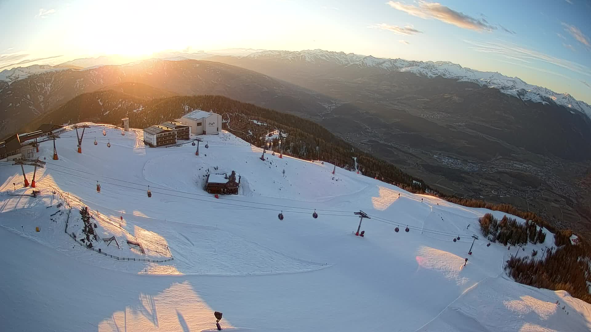 Kronplatz peak Ski resort | view to Bruneck