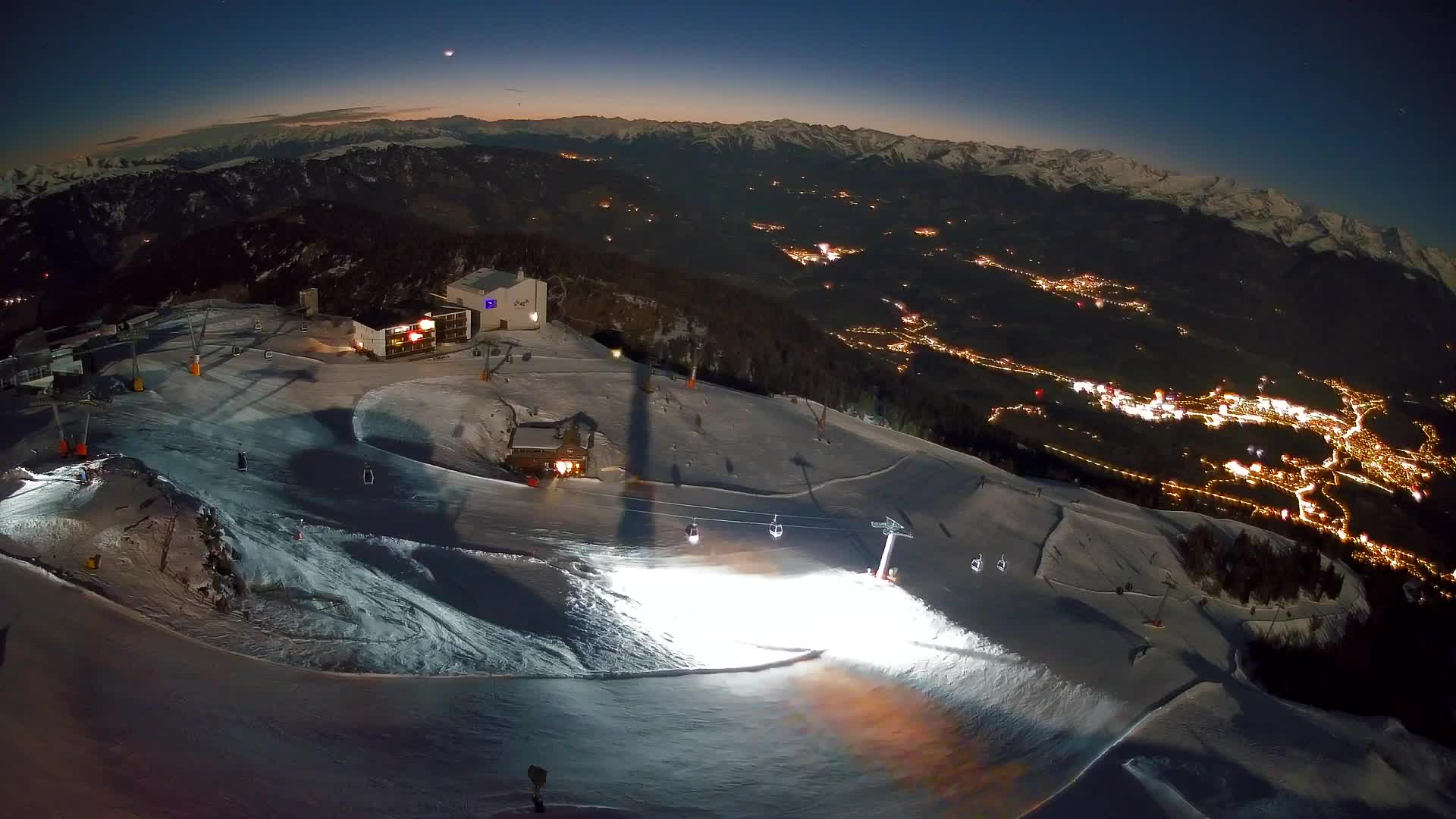 Kronplatz peak Ski resort | view to Bruneck