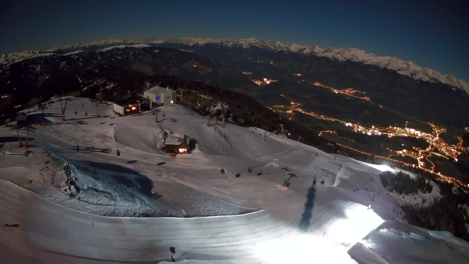 Kronplatz peak Ski resort | view to Bruneck