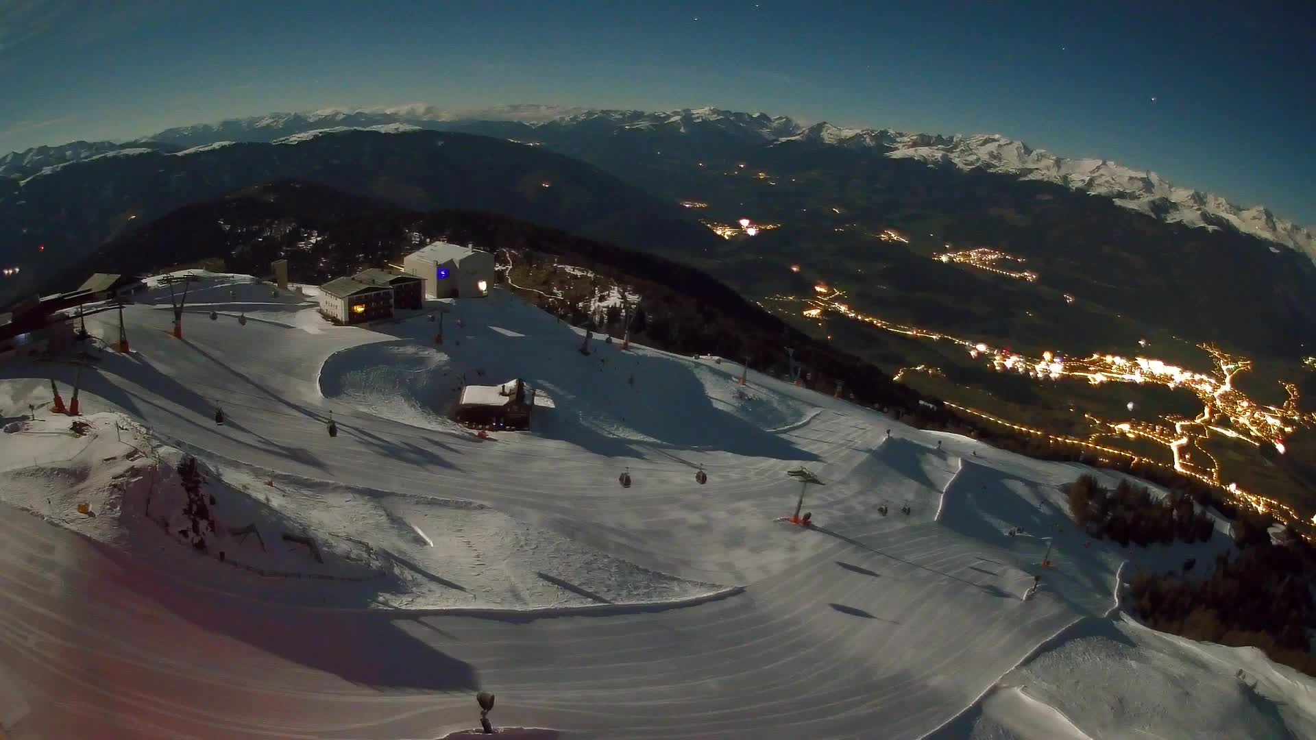 Kronplatz peak Ski resort | view to Bruneck