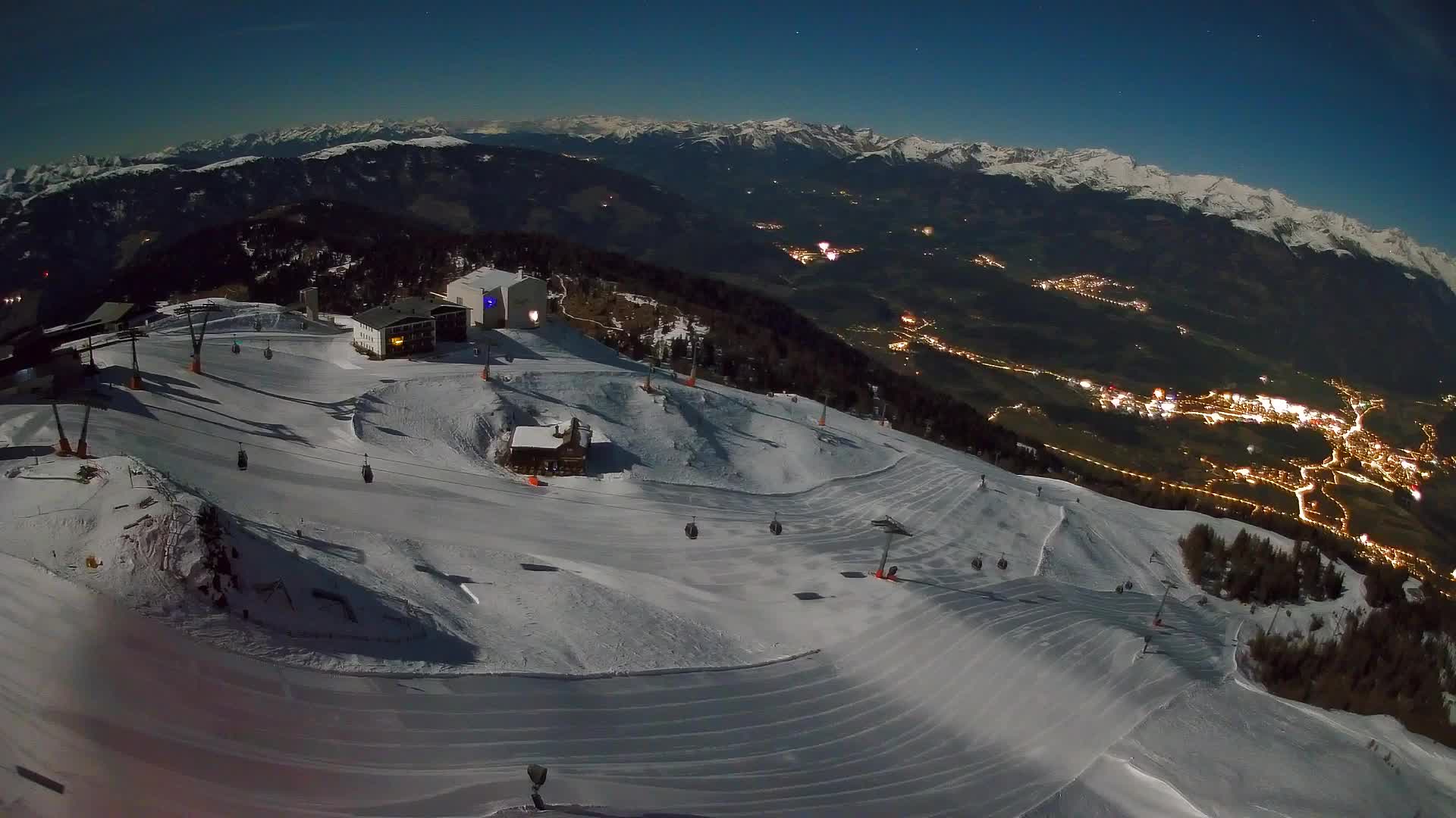 Kronplatz peak Ski resort | view to Bruneck