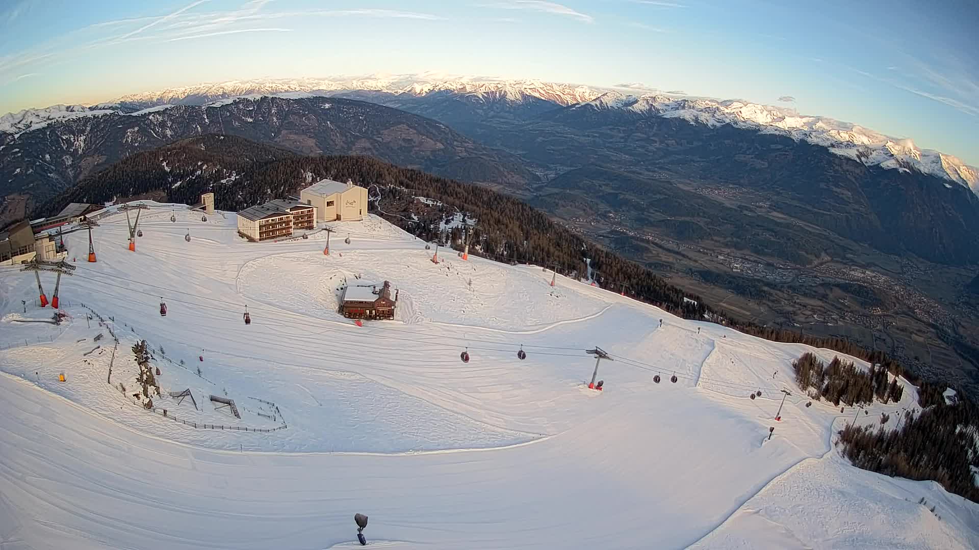 Kronplatz peak Ski resort | view to Bruneck