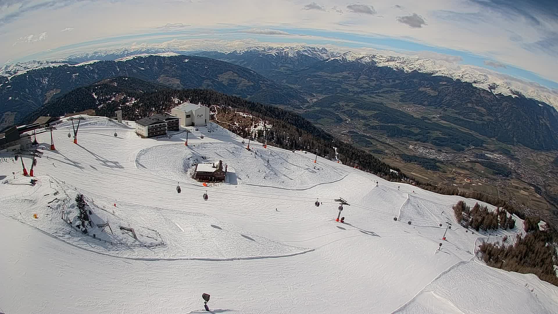 Smučišče Kronplatz – vrh | pogled na Bruneck
