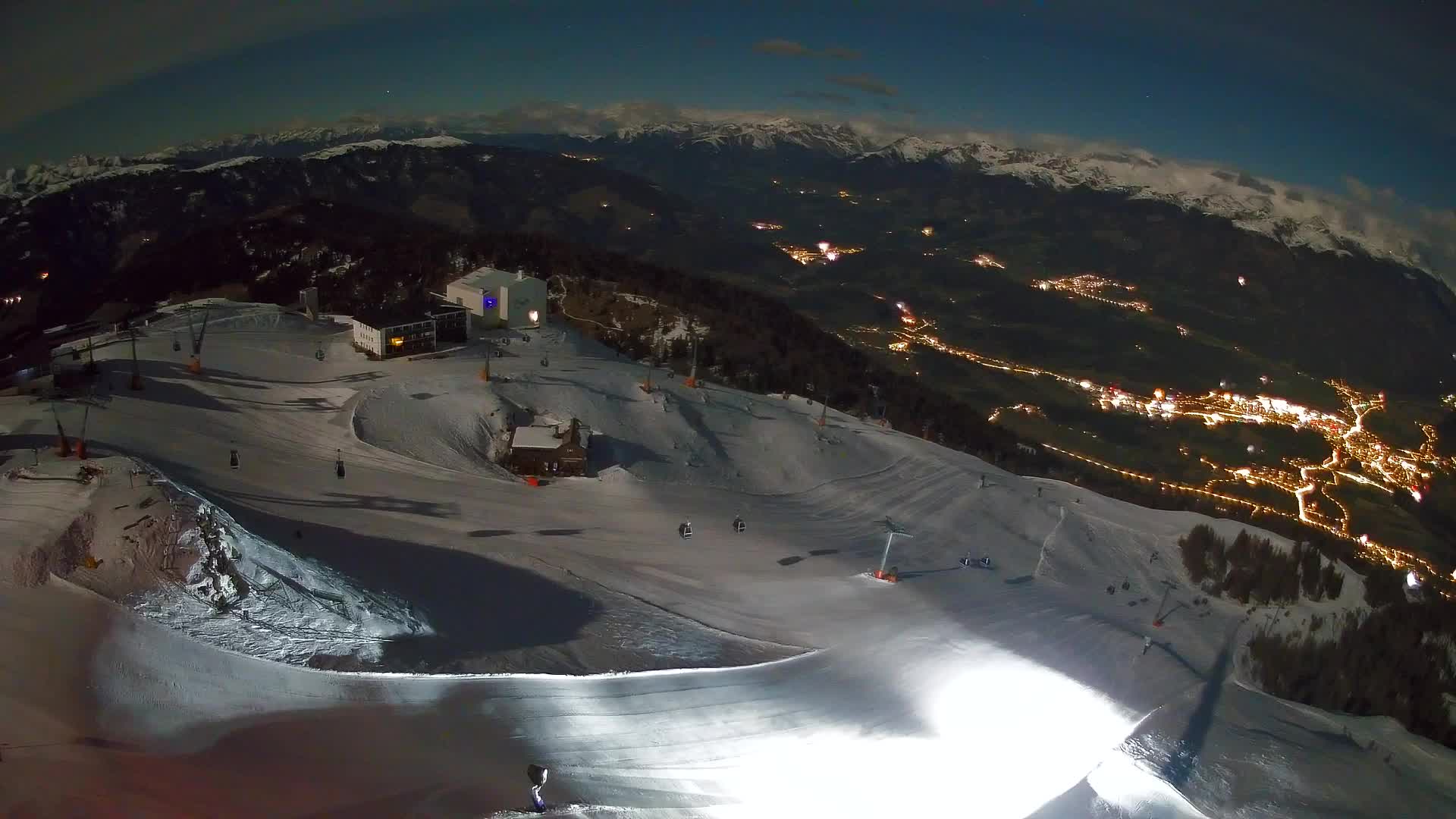 Smučišče Kronplatz – vrh | pogled na Bruneck