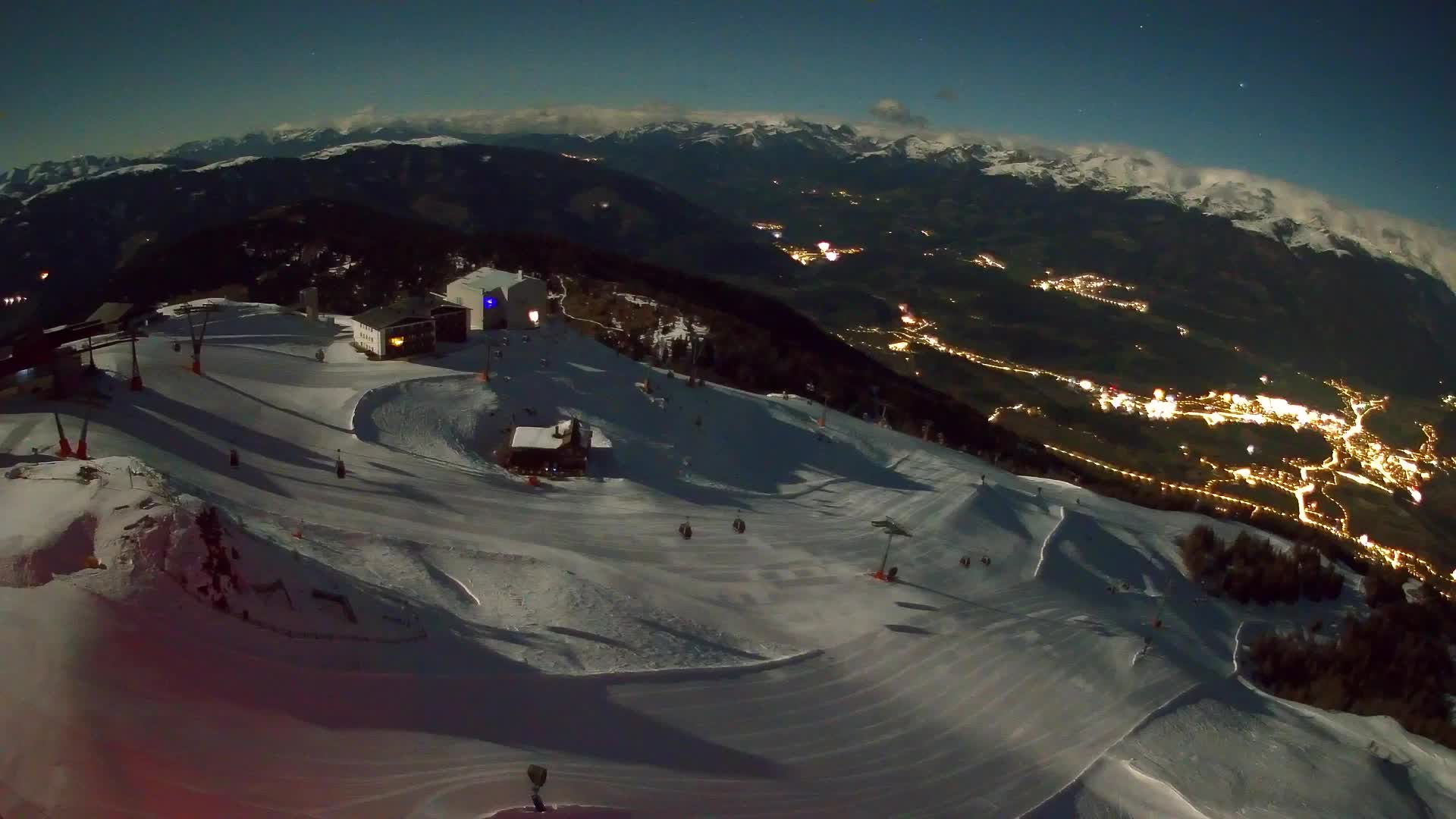 Kronplatz peak Ski resort | view to Bruneck