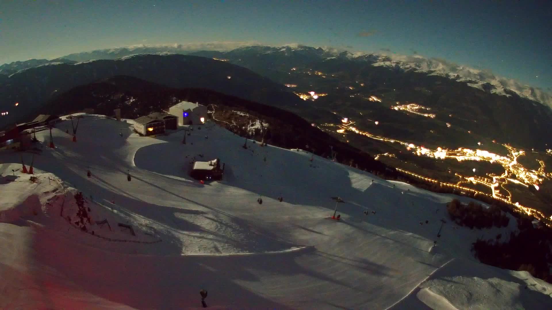 Kronplatz peak Ski resort | view to Bruneck