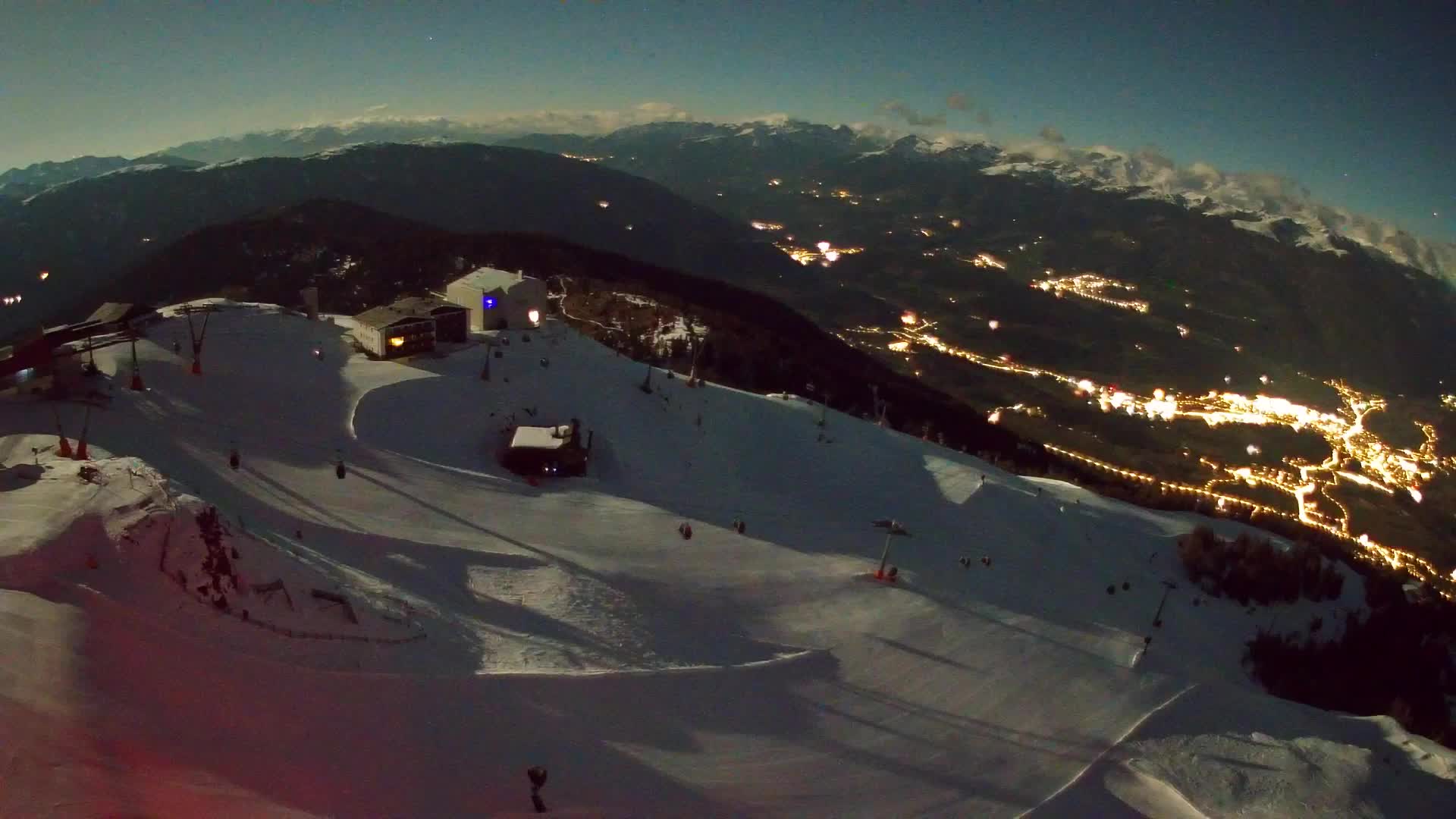 Kronplatz peak Ski resort | view to Bruneck