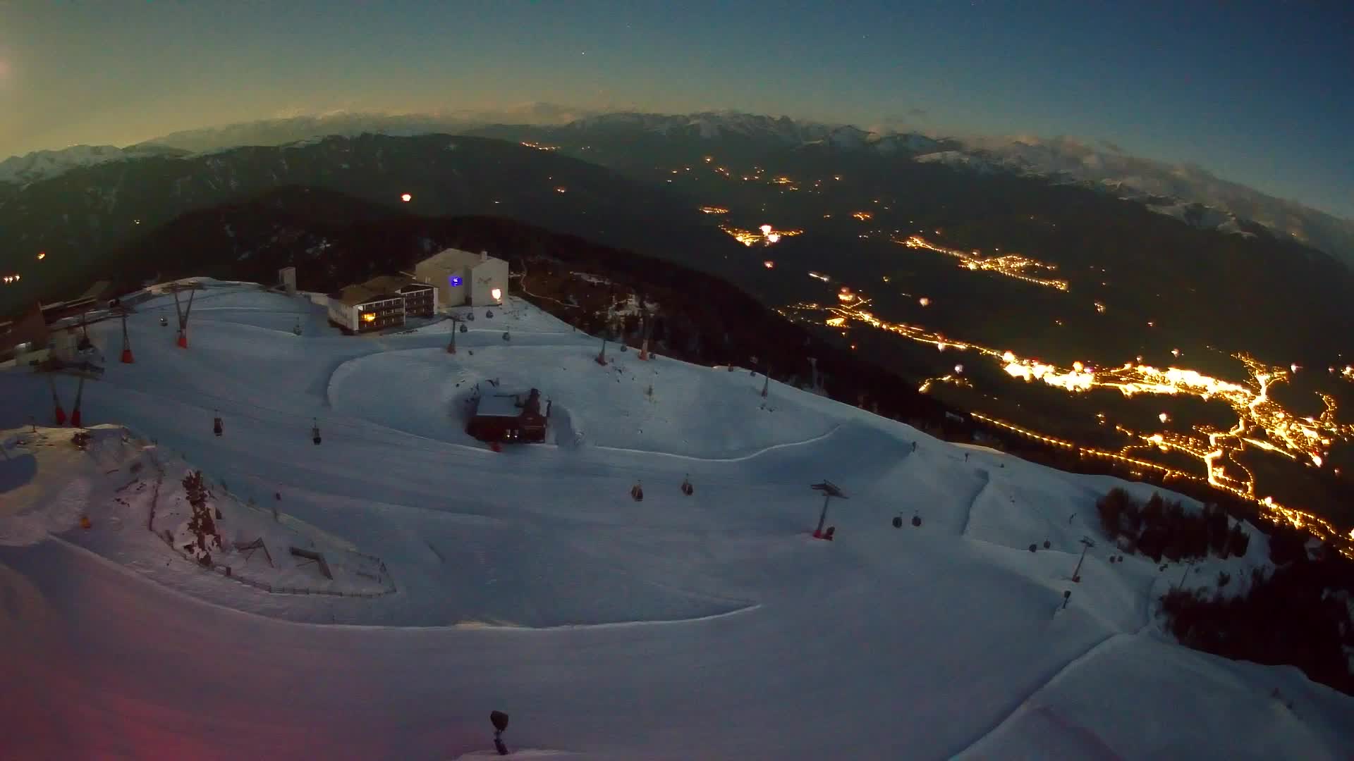 Kronplatz peak Ski resort | view to Bruneck