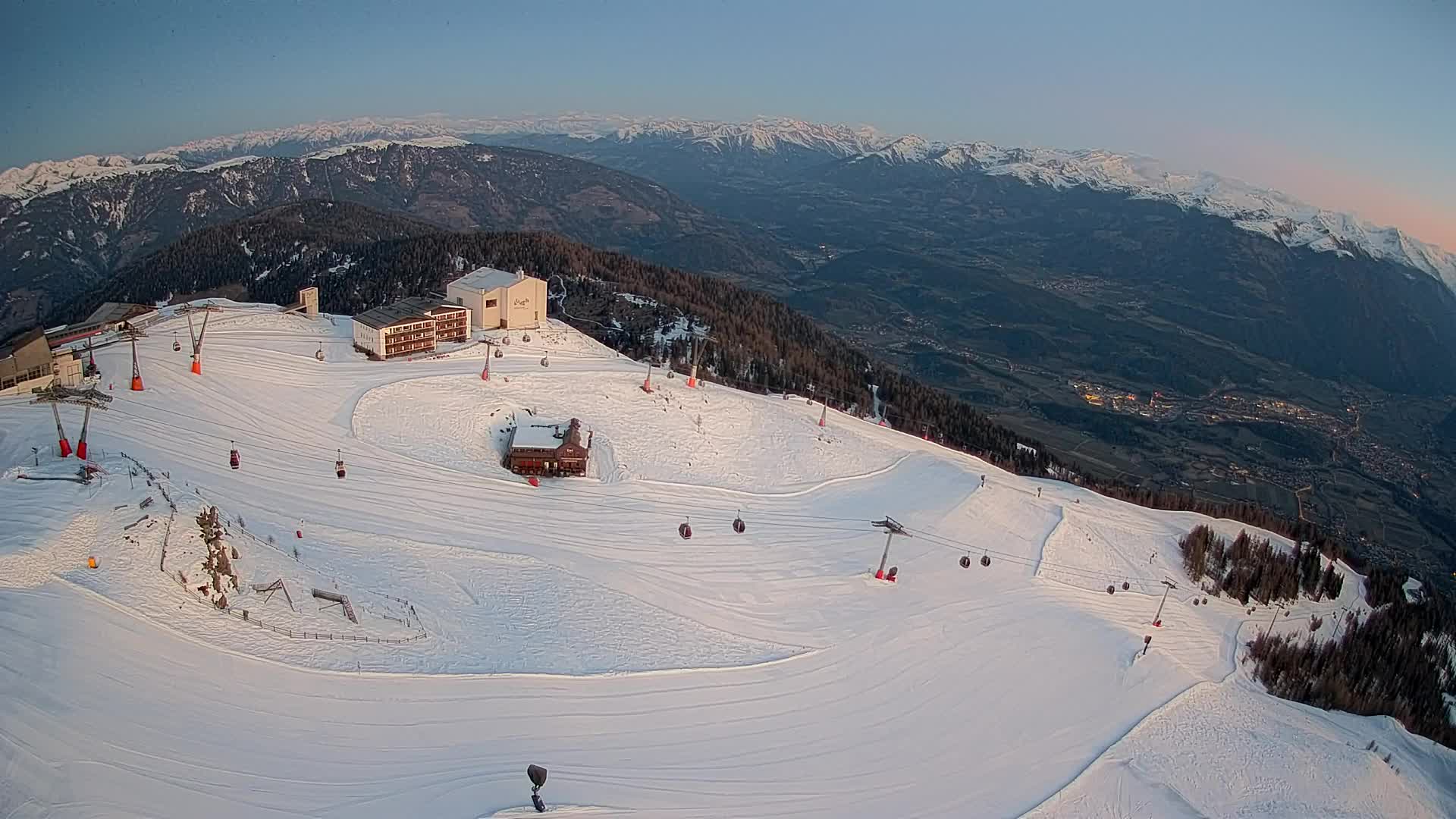 Kronplatz peak Ski resort | view to Bruneck