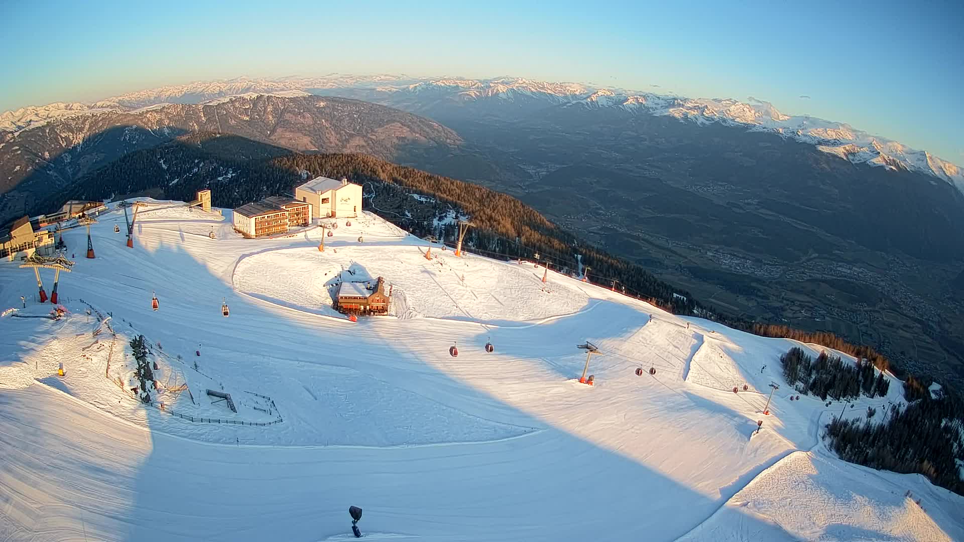 Kronplatz peak Ski resort | view to Bruneck