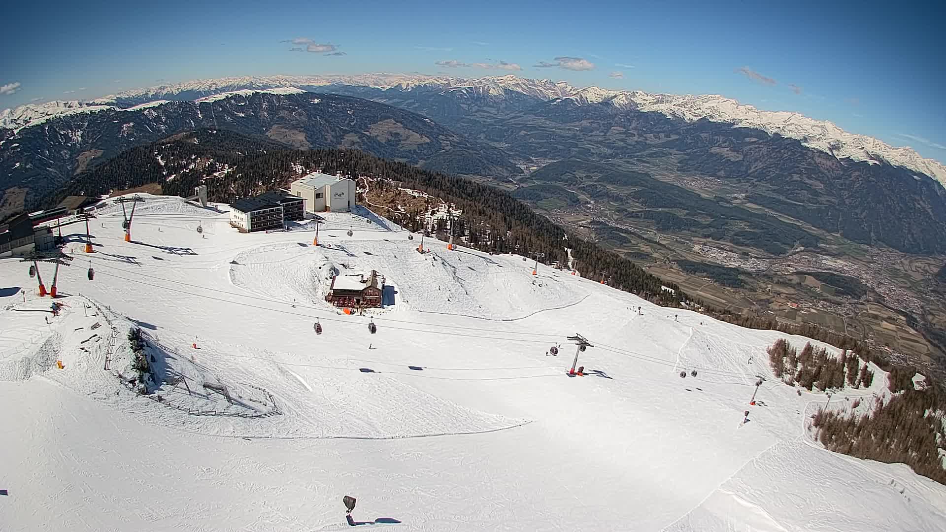 Kronplatz peak Ski resort | view to Bruneck