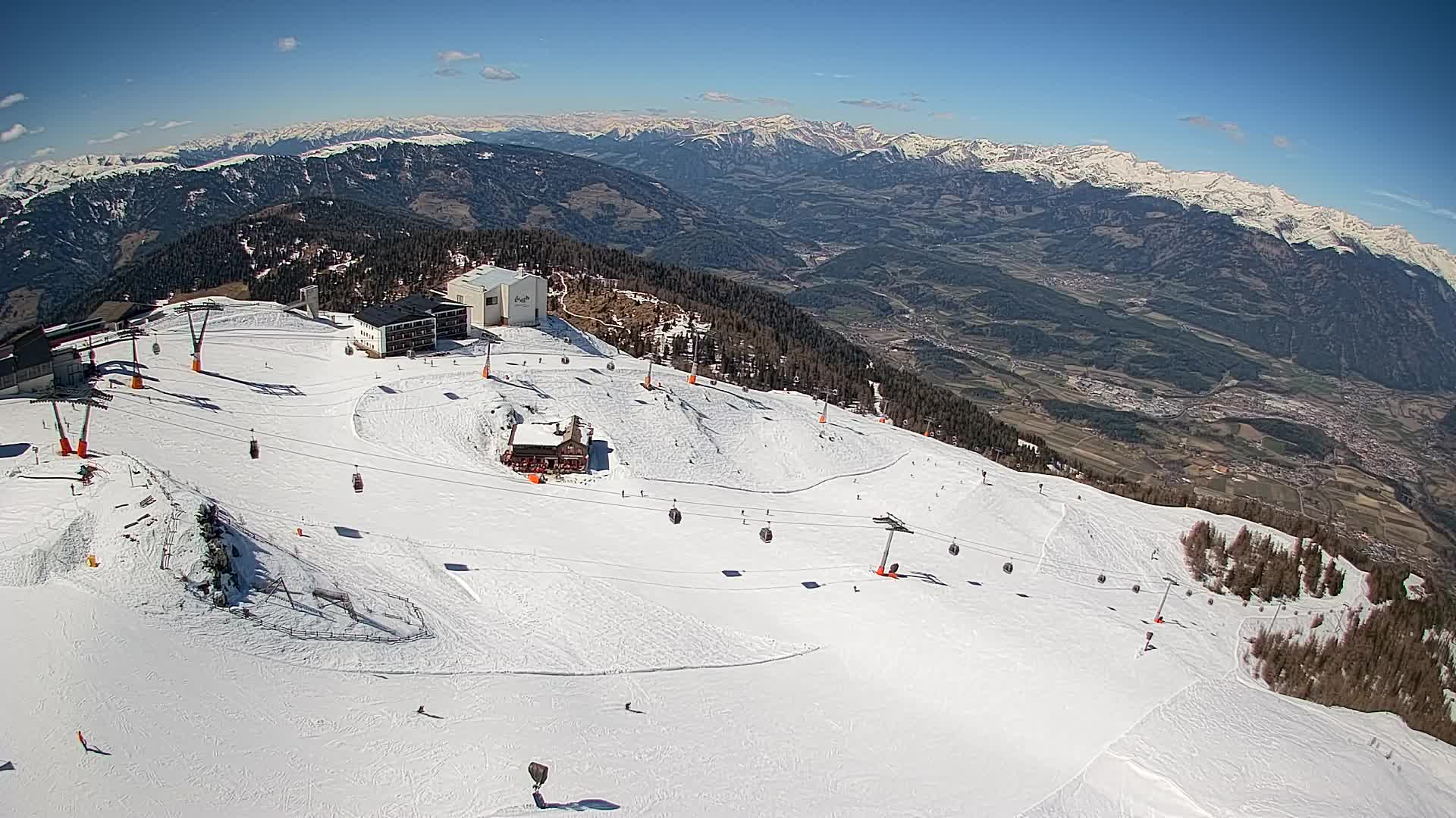 Kronplatz peak Ski resort | view to Bruneck