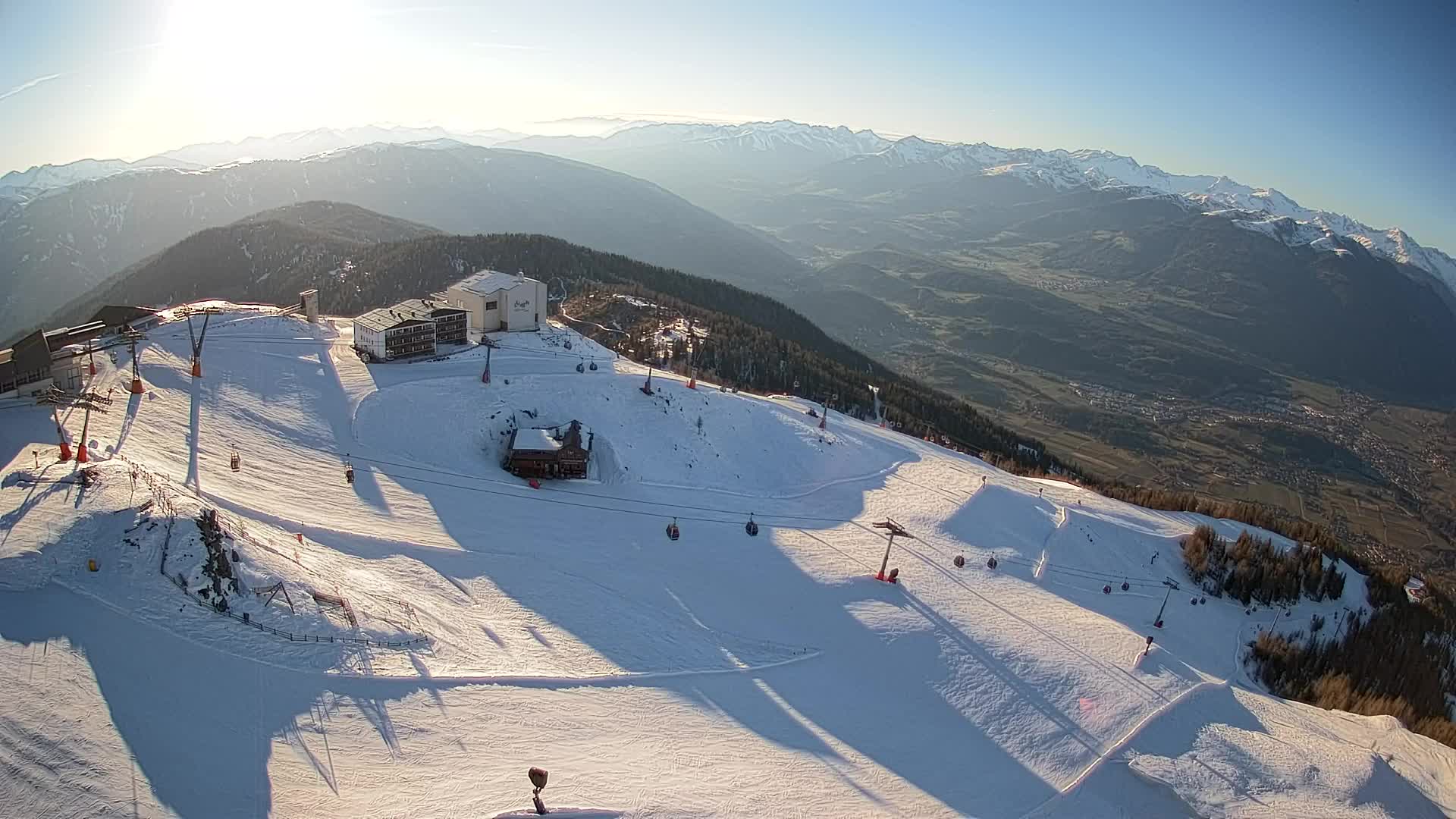 Kronplatz peak Ski resort | view to Bruneck