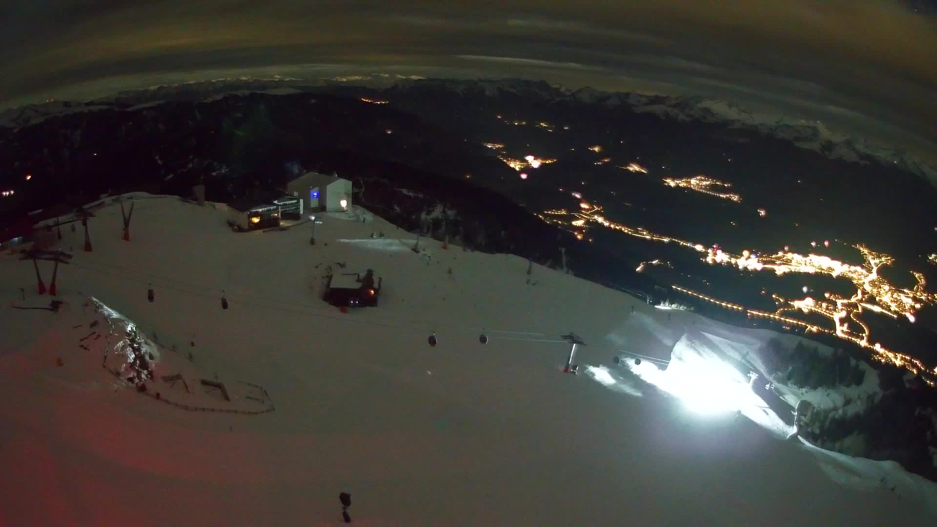 Kronplatz peak Ski resort | view to Bruneck