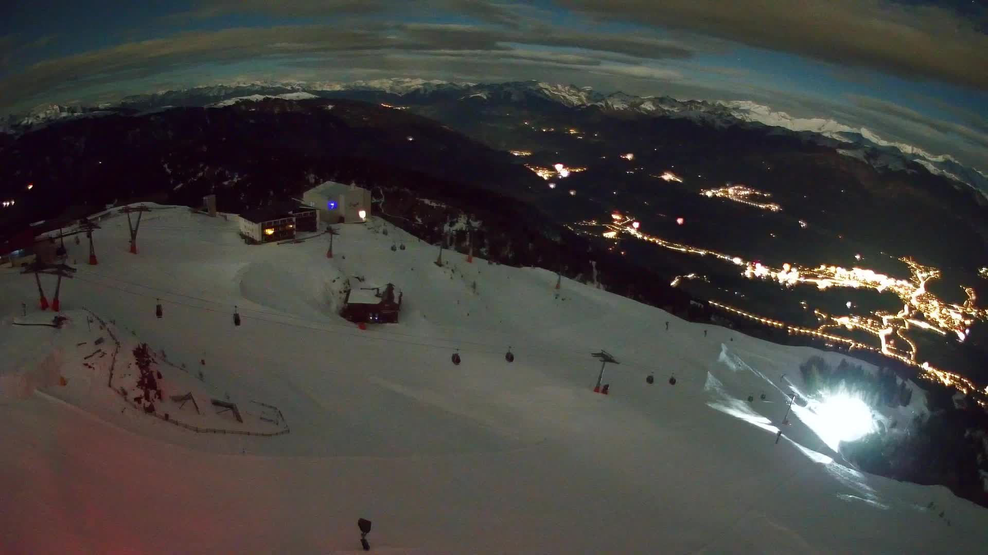 Kronplatz peak Ski resort | view to Bruneck