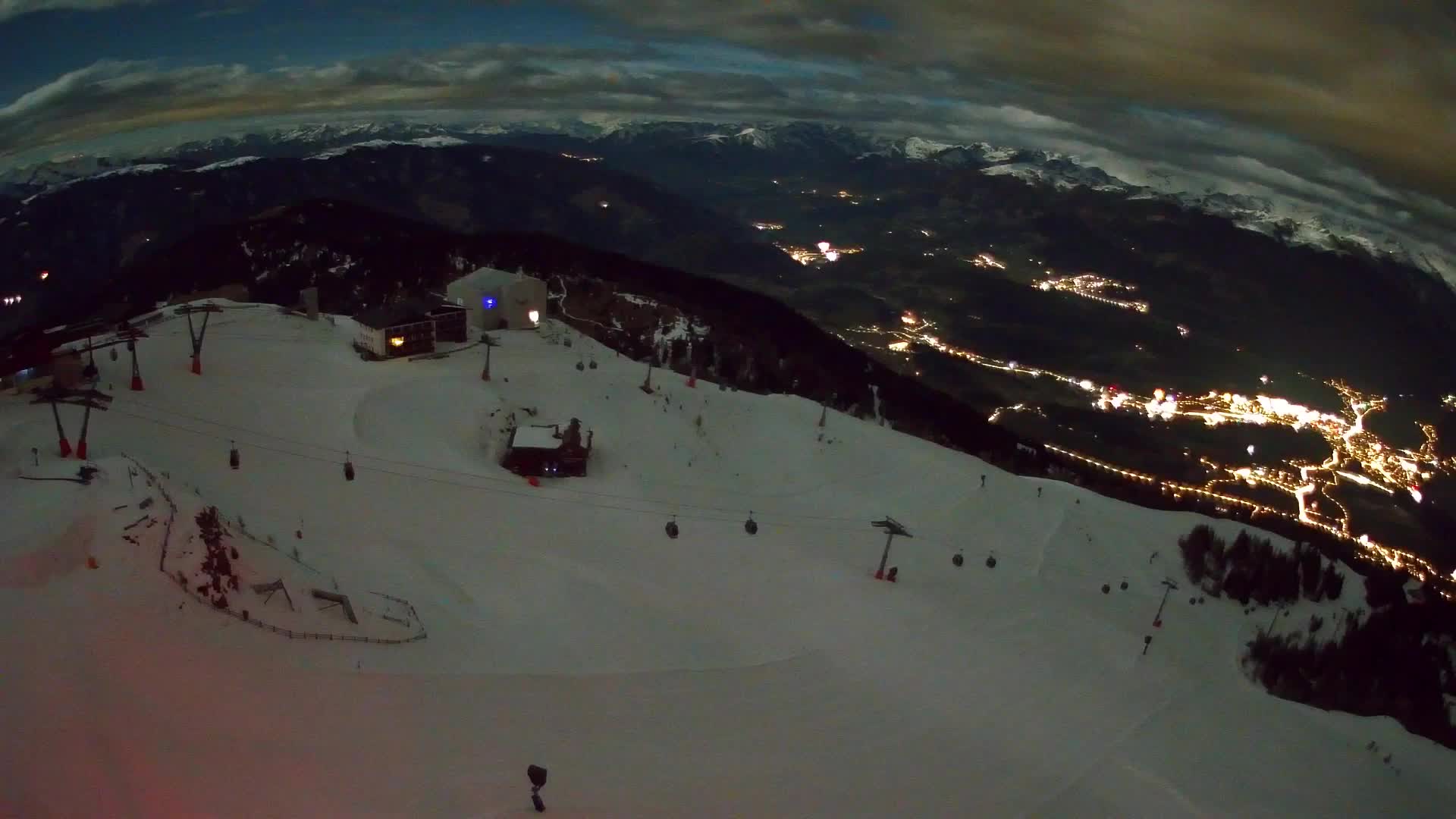 Kronplatz peak Ski resort | view to Bruneck