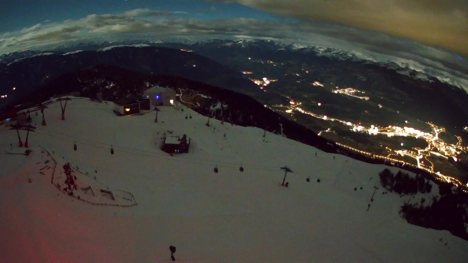 Kronplatz peak Ski resort | view to Bruneck
