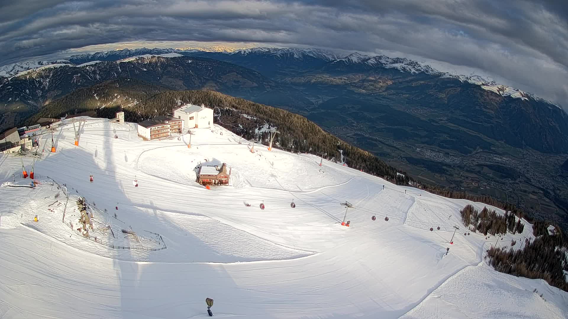 Kronplatz peak Ski resort | view to Bruneck