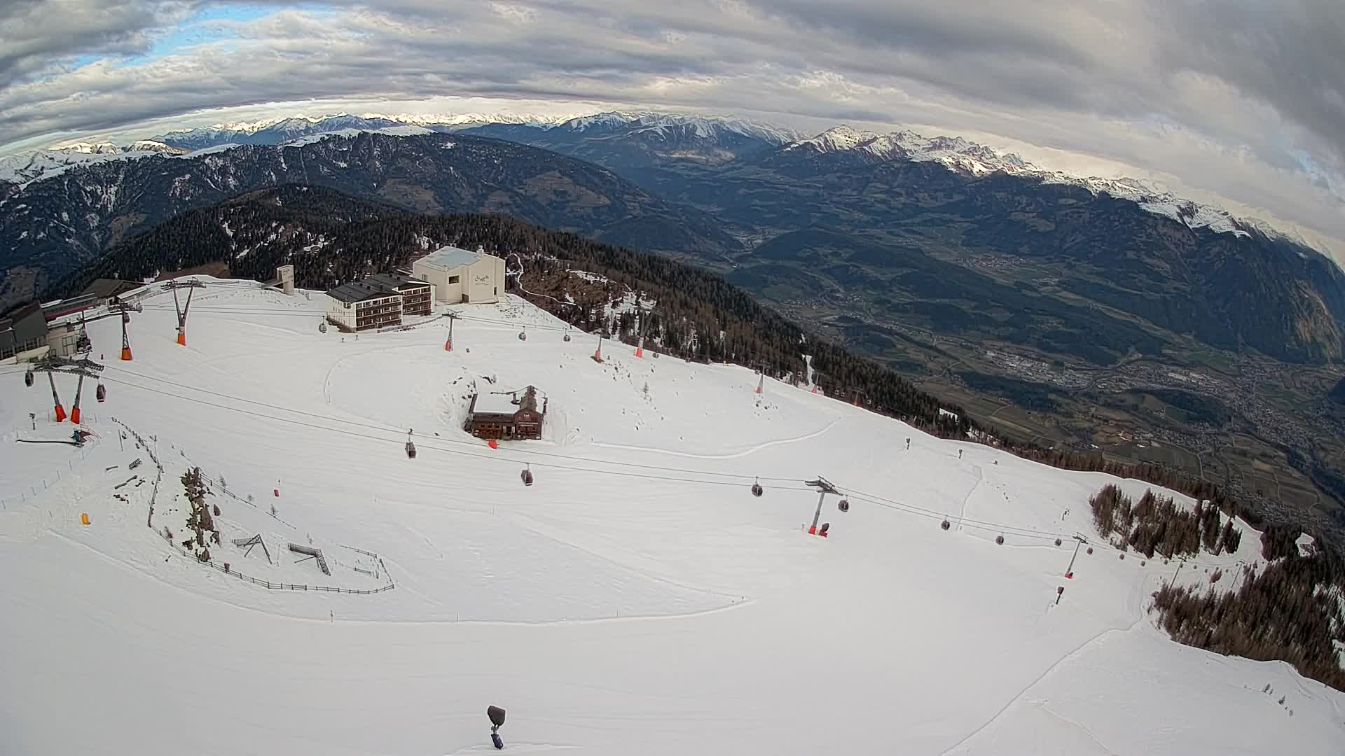 Kronplatz peak Ski resort | view to Bruneck