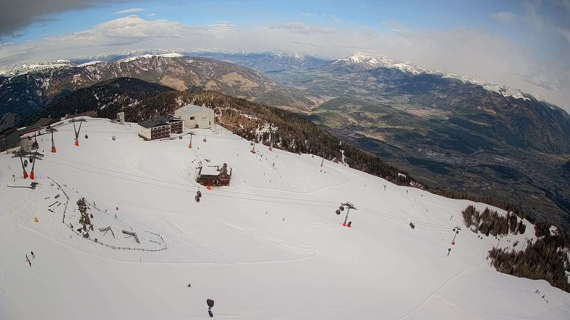 Smučišče Kronplatz – vrh | pogled na Bruneck