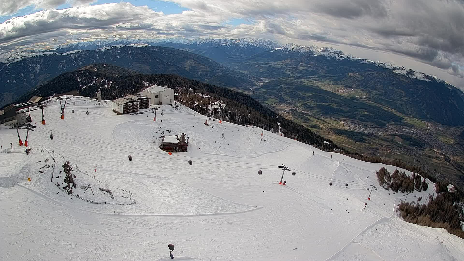 Kronplatz peak Ski resort | view to Bruneck