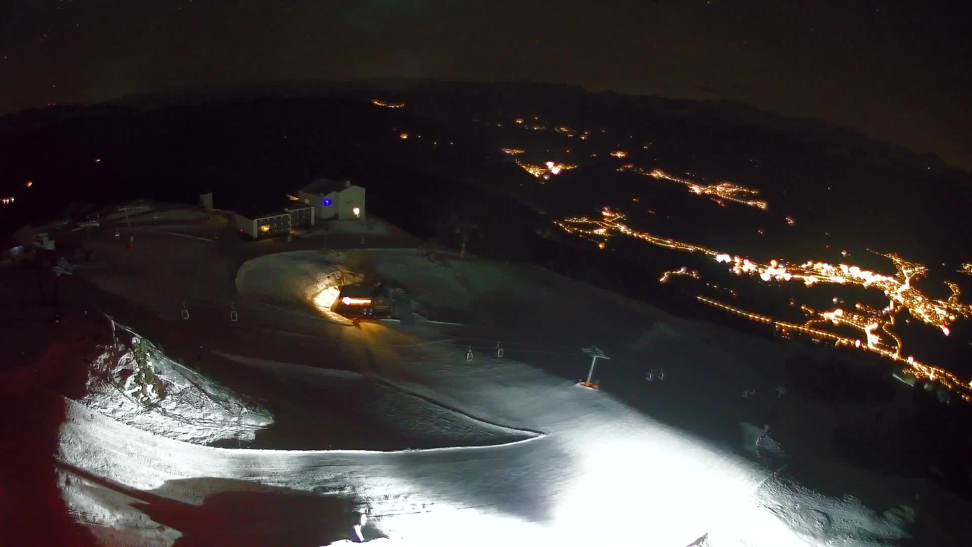 Station de ski Kronplatz sommet | vue sur Brunico