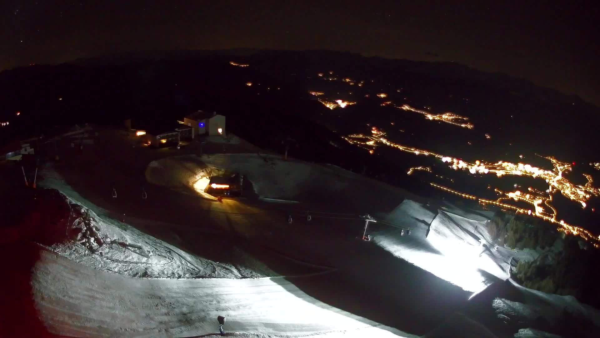 Station de ski Kronplatz sommet | vue sur Brunico