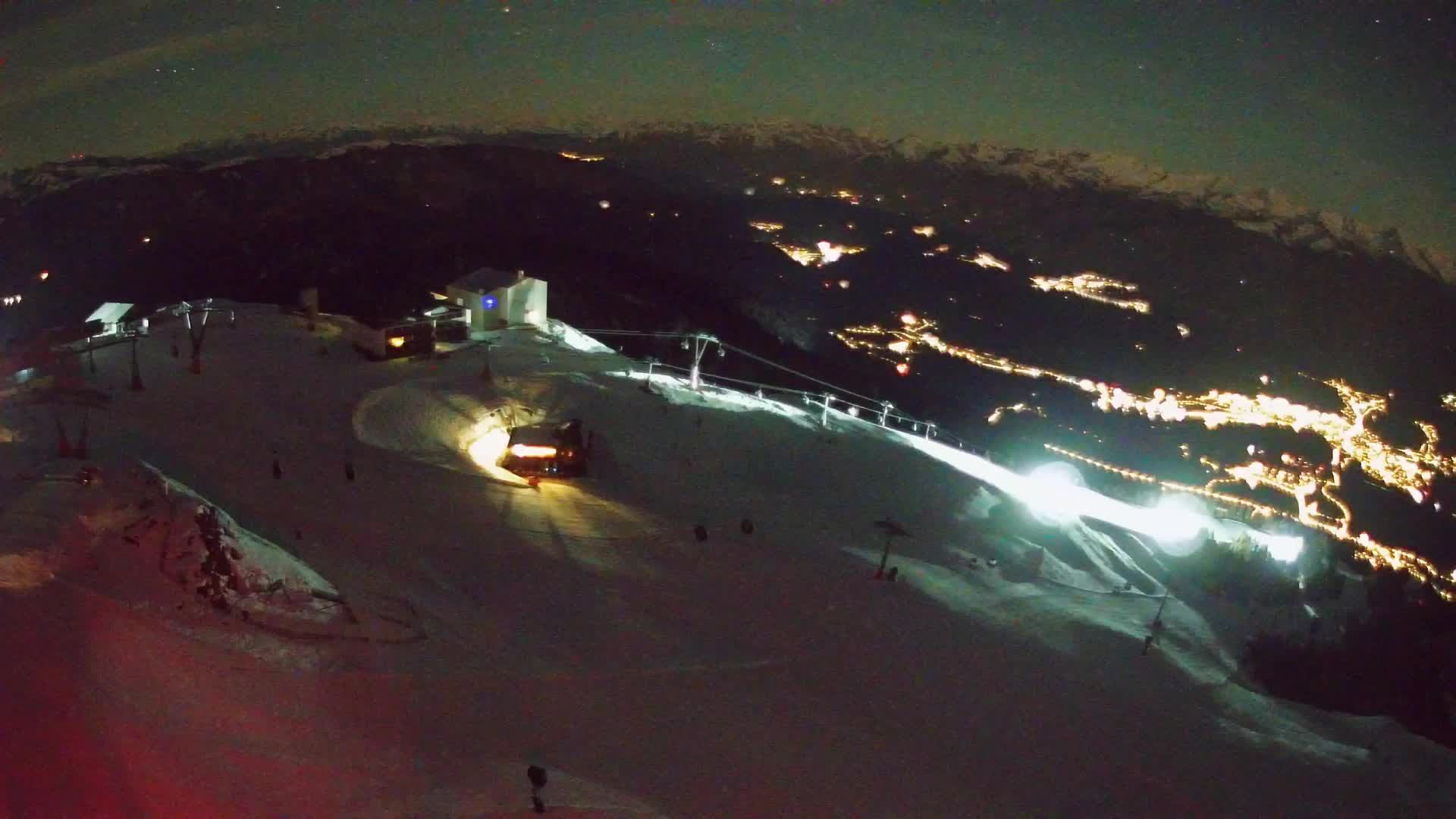 Skigebiet Kronplatz Gipfel | Blick auf Bruneck