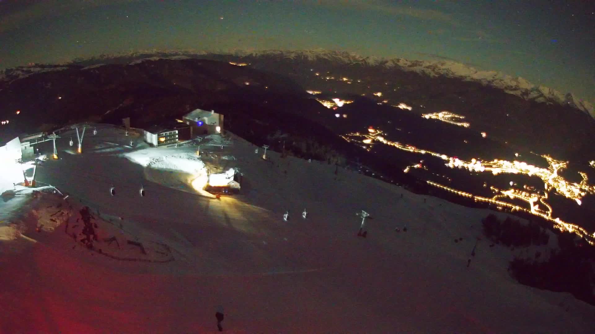 Station de ski Kronplatz sommet | vue sur Brunico