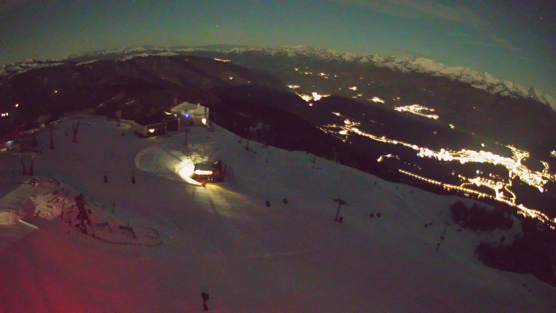 Station de ski Kronplatz sommet | vue sur Brunico
