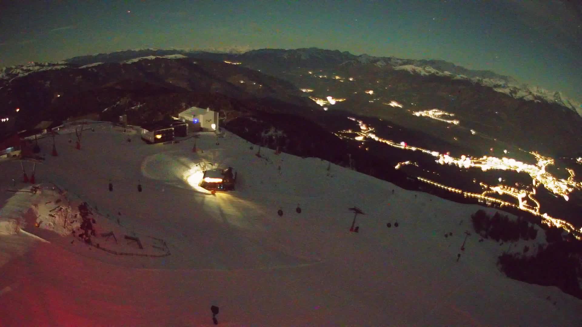 Station de ski Kronplatz sommet | vue sur Brunico