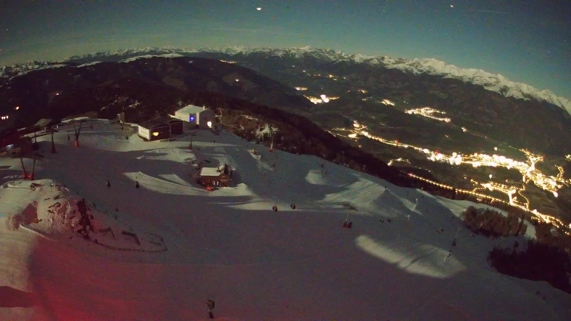 Kronplatz peak Ski resort | view to Bruneck