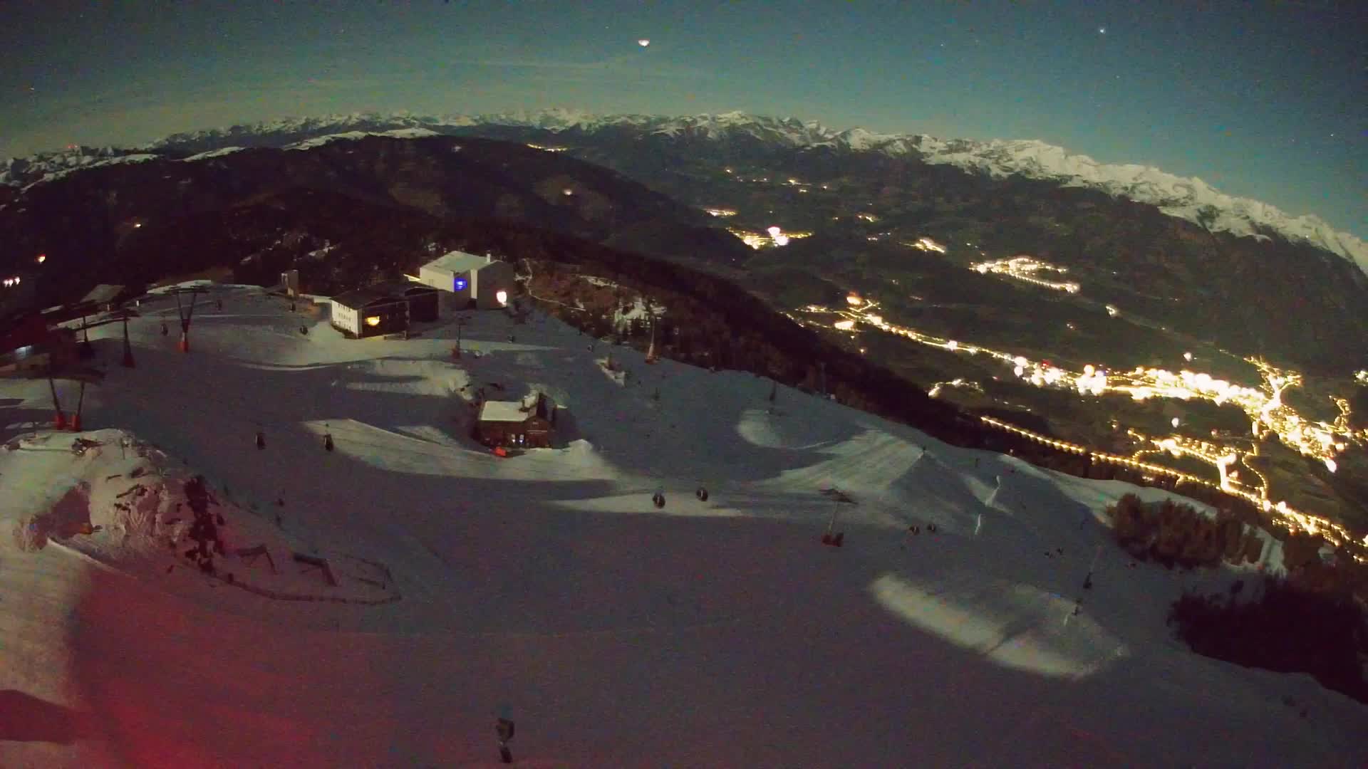 Skigebiet Kronplatz Gipfel | Blick auf Bruneck
