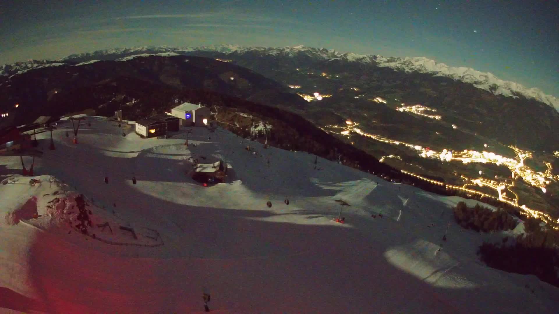 Kronplatz peak Ski resort | view to Bruneck