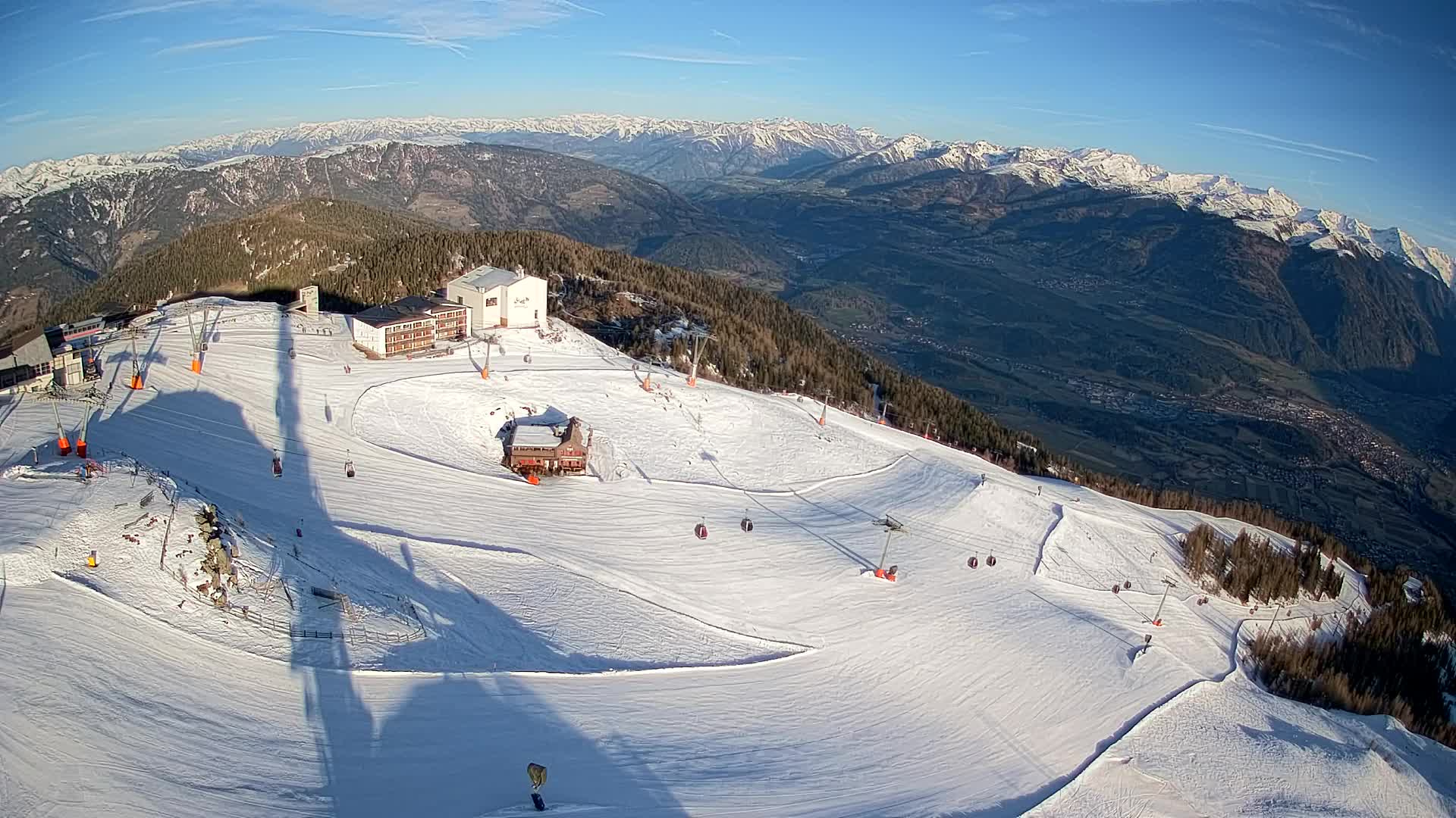 Smučišče Kronplatz – vrh | pogled na Bruneck