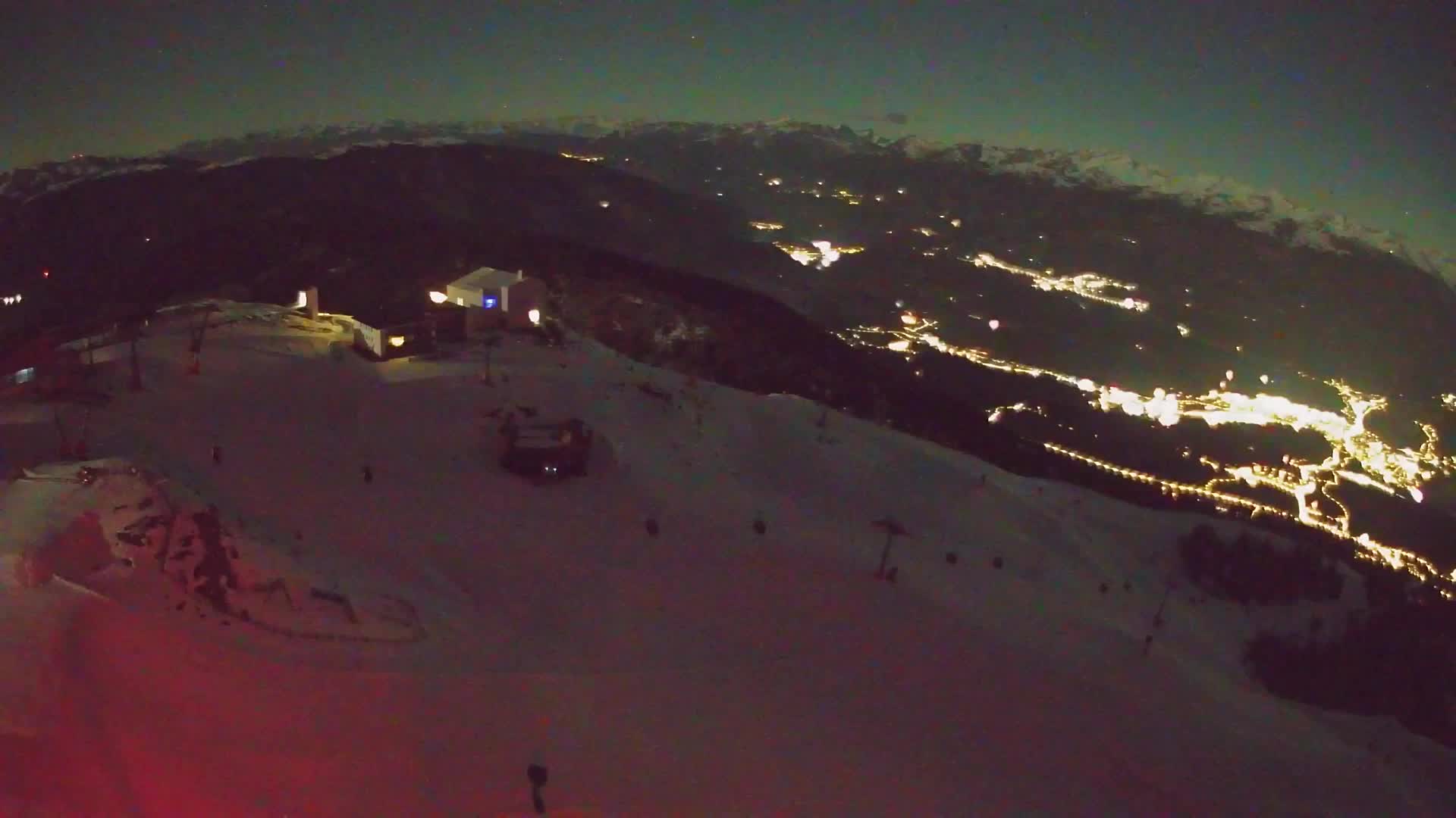 Skigebiet Kronplatz Gipfel | Blick auf Bruneck
