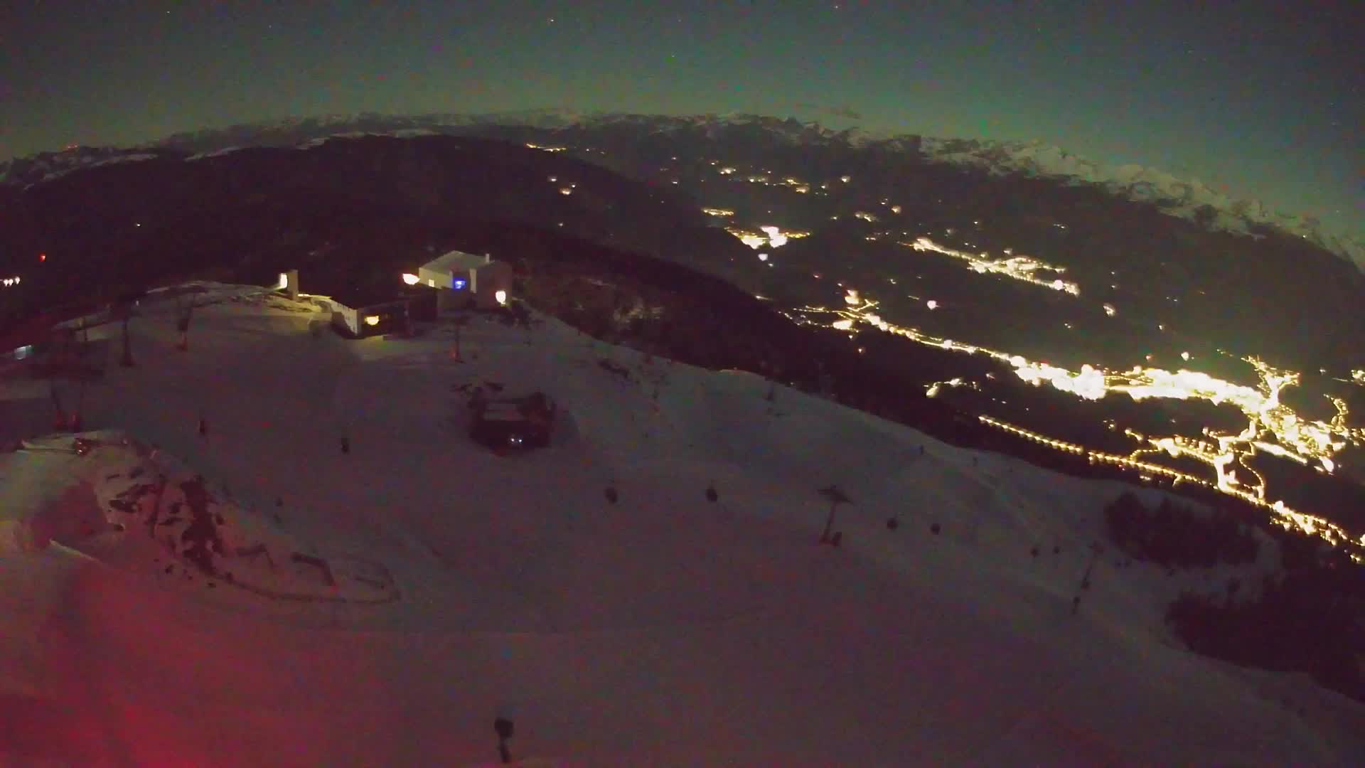 Skigebiet Kronplatz Gipfel | Blick auf Bruneck